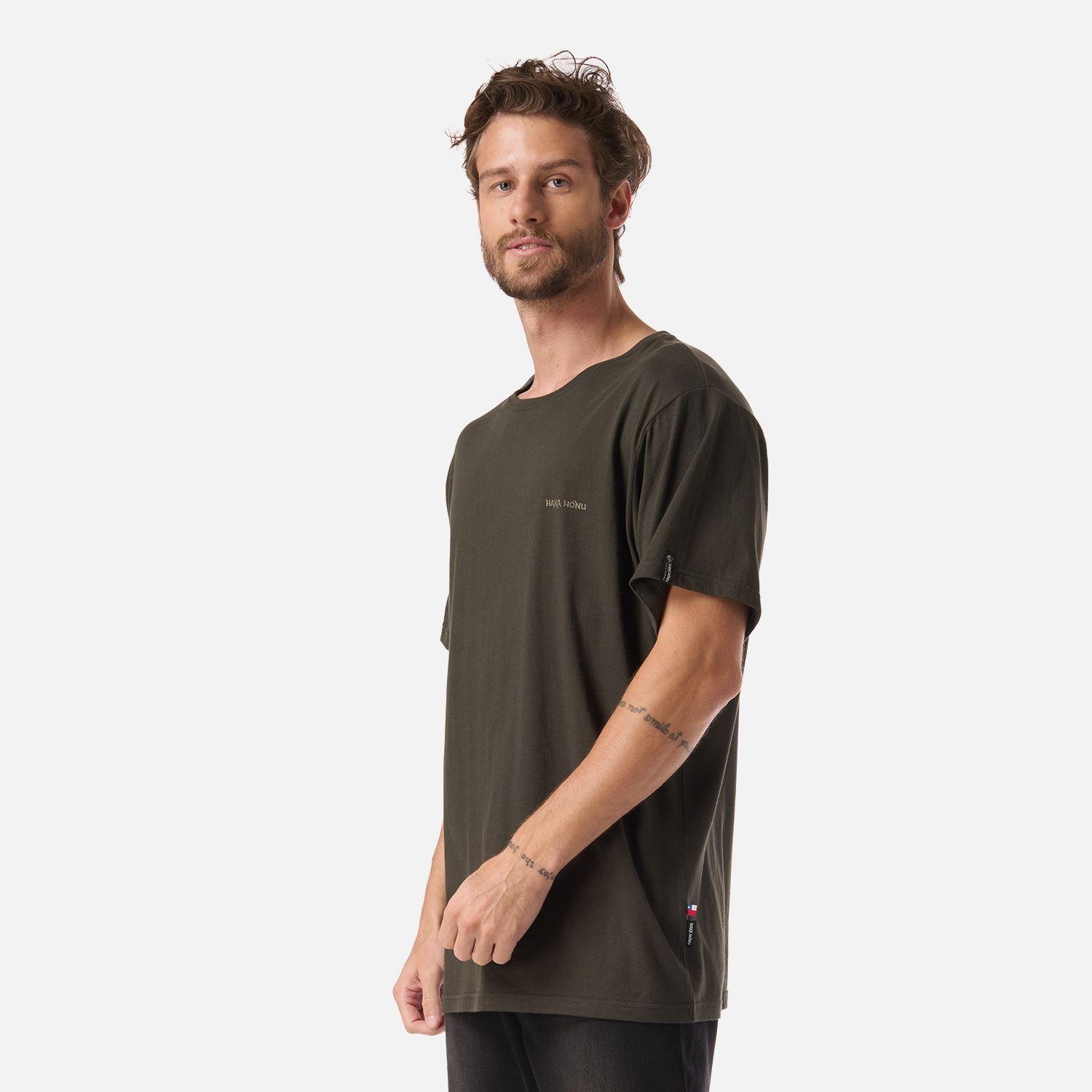 Polera Hombre Haka Verde Militar Haka Honu-2