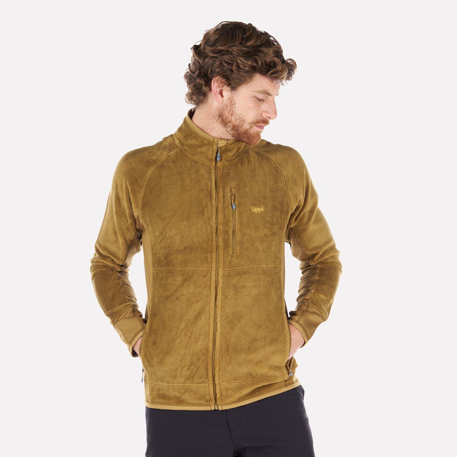Poleron Hombre Numan Shaggy-Pro Jacket Cafe Pardo Lippi-1