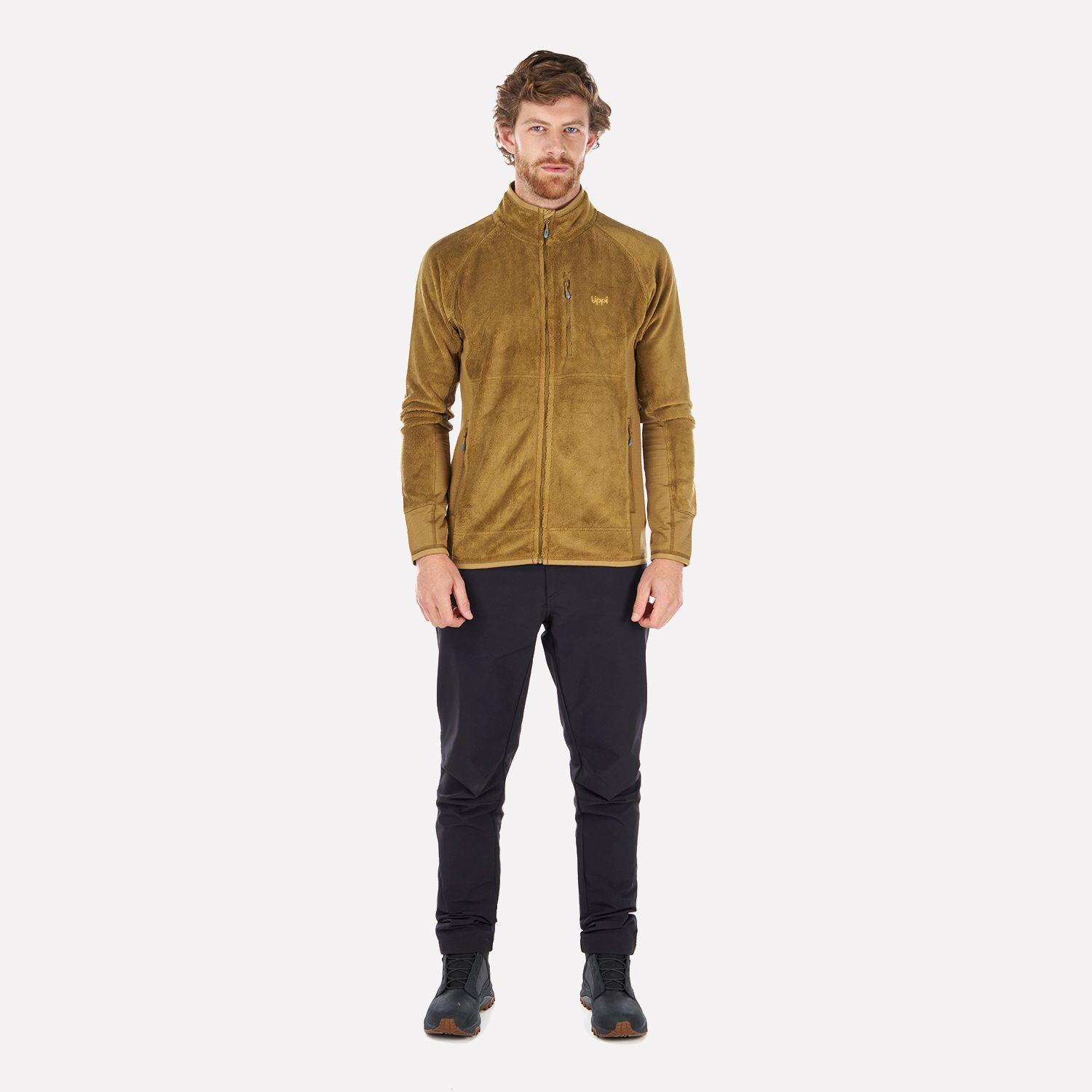 Poleron Hombre Numan Shaggy-Pro Jacket Cafe Pardo Lippi-5
