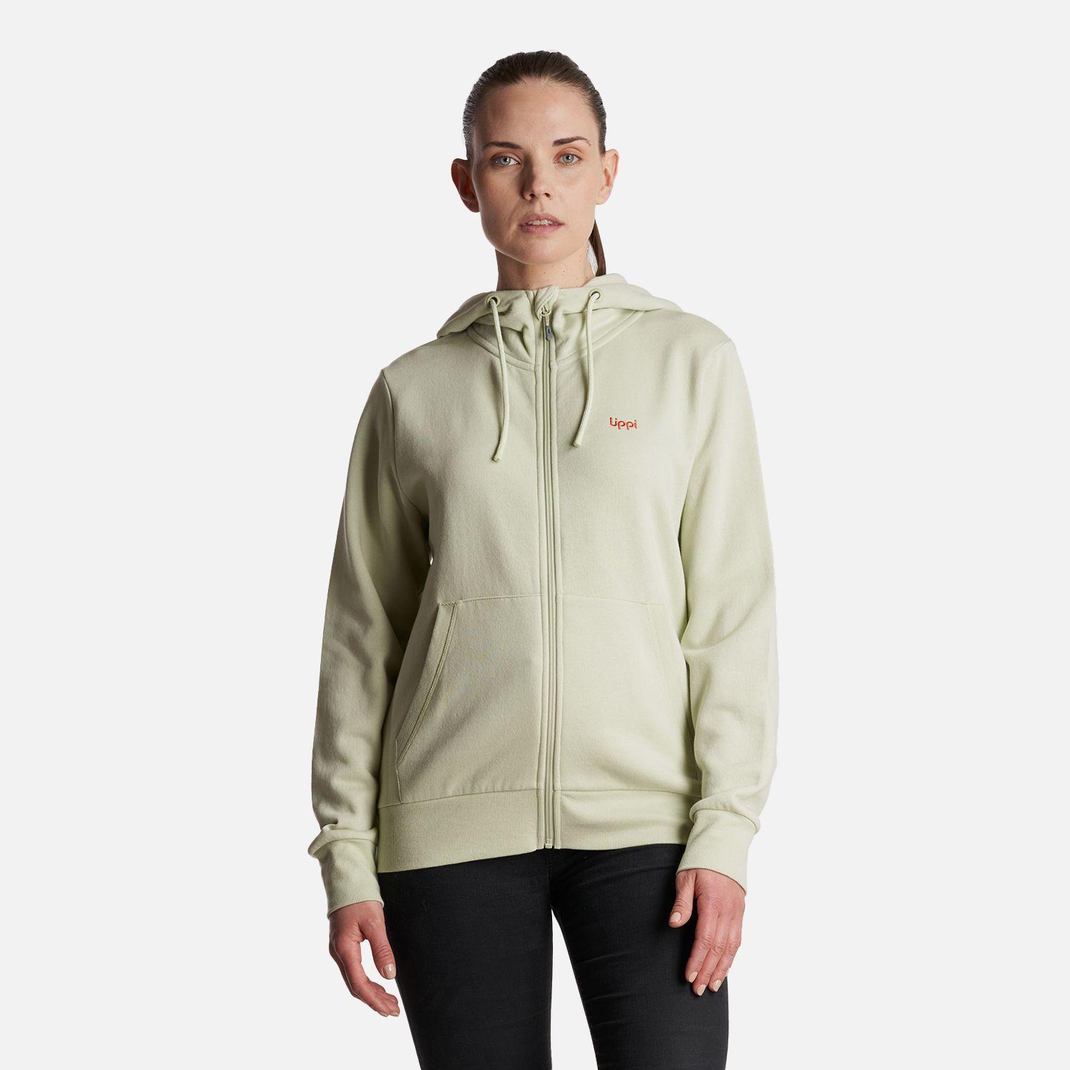 Poleron Mujer  Ulmo Full Zip Hoody Sweatshirt Menta Lippi-1