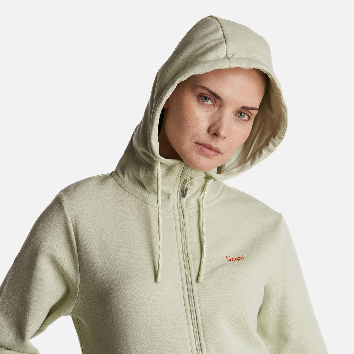 Poleron Mujer  Ulmo Full Zip Hoody Sweatshirt Menta Lippi-4