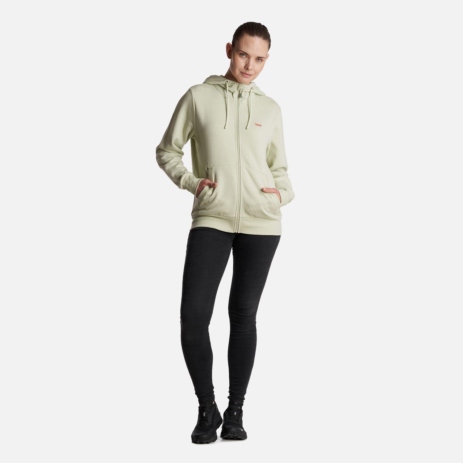 Poleron Mujer  Ulmo Full Zip Hoody Sweatshirt Menta Lippi-5