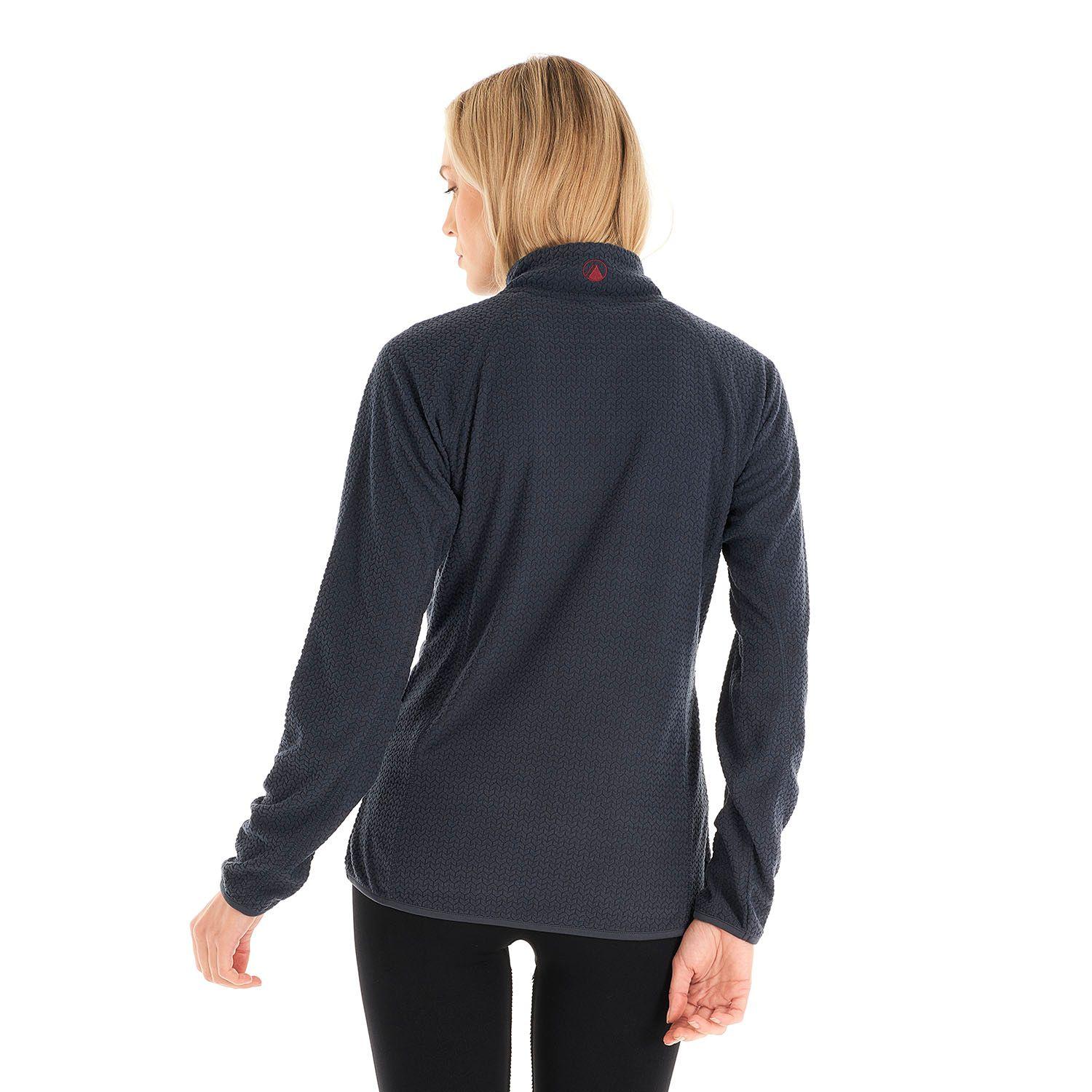 Poleron Mujer Jacaranda Nano-F 14 Zip Azul Marino Lippi V23-5