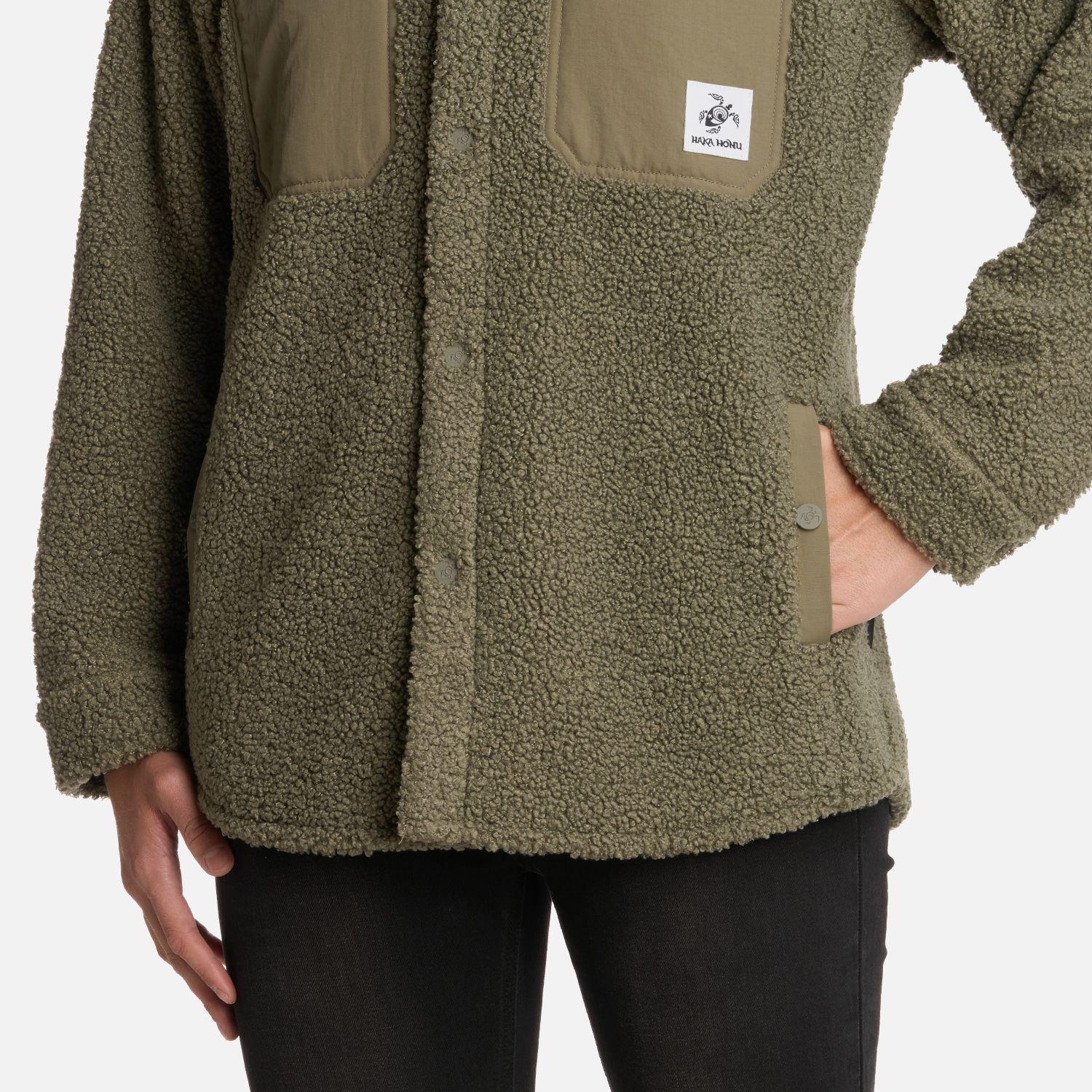 Chaqueta Mujer Leñadora Verde Oliva Haka Honu I25-4