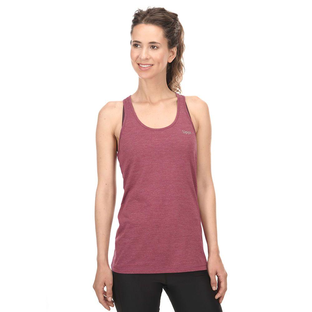 Polera Mujer Summit UV-Stop Tank Melange Turquesa Lippi-1