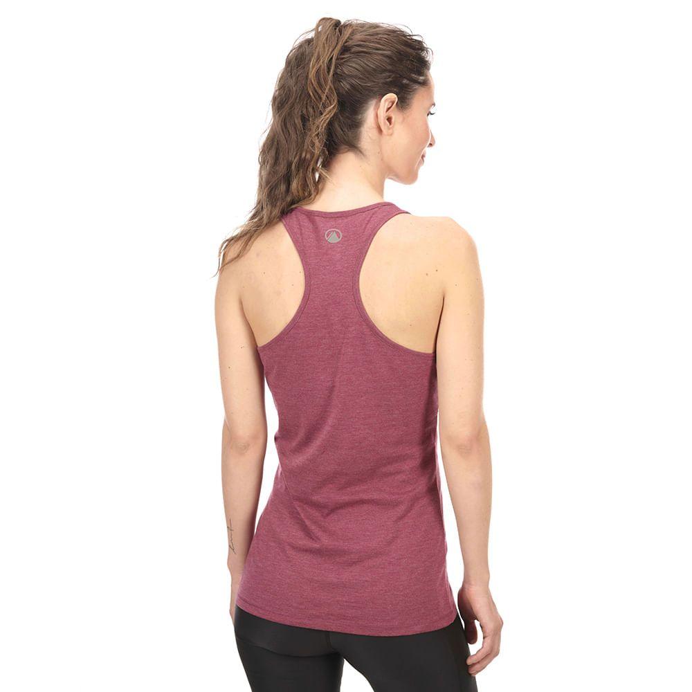 Polera Mujer Summit UV-Stop Tank Melange Turquesa Lippi-3