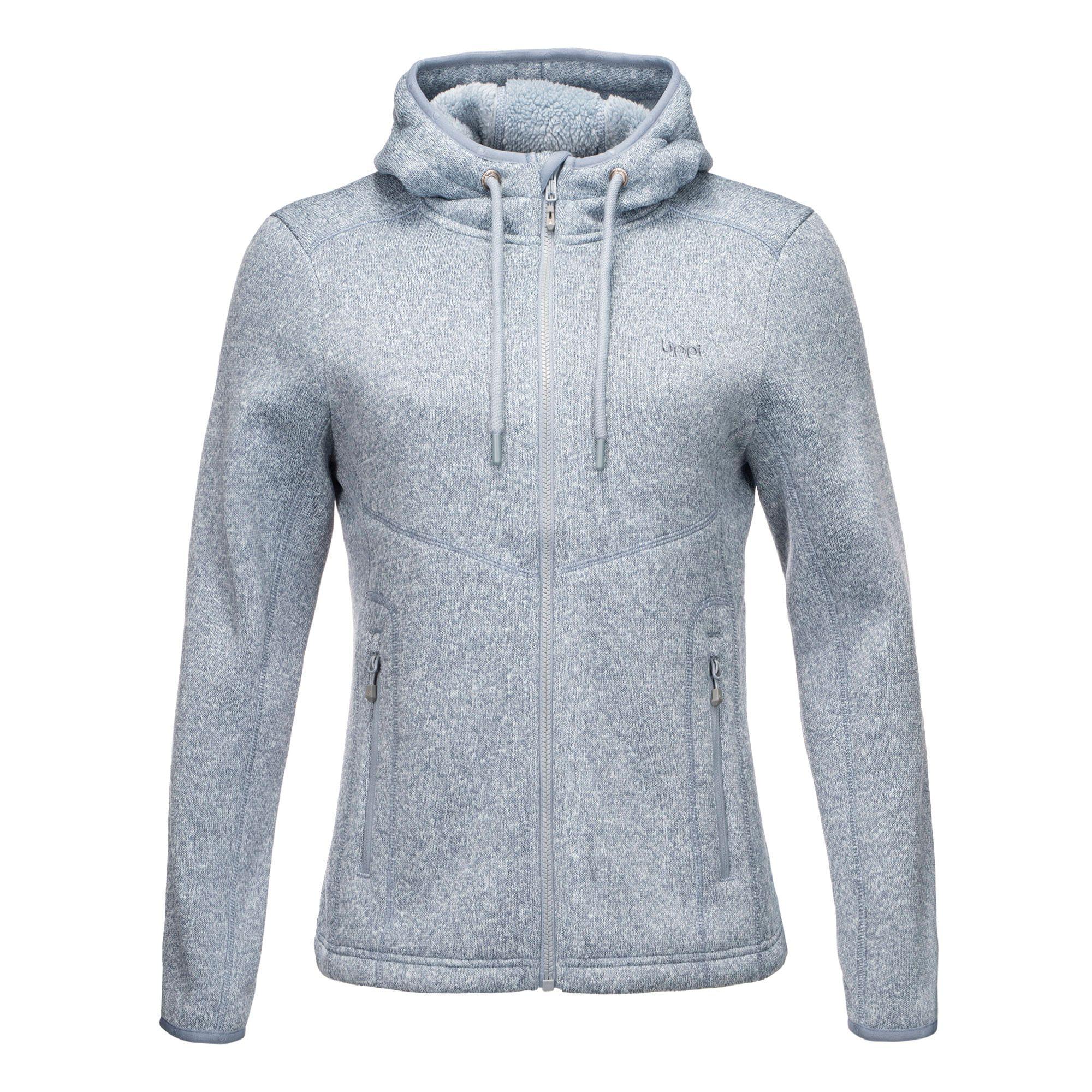 Chaqueta Mujer Sense Blend-Pro Hoody Jacket Melange Celeste Lippi-0