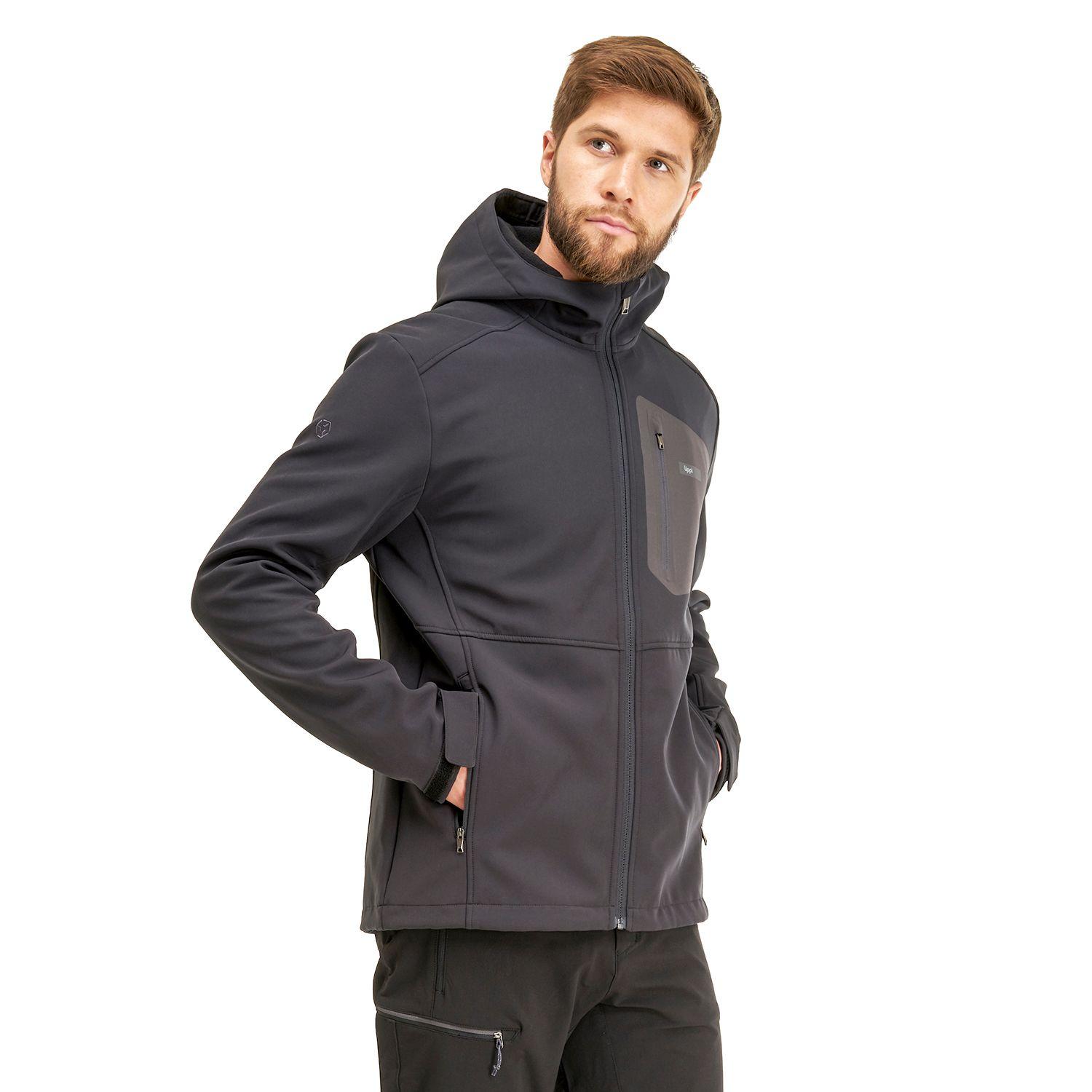 Chaqueta Hombre Seek Softshell Hoody Jacket Grafito Lippi-1