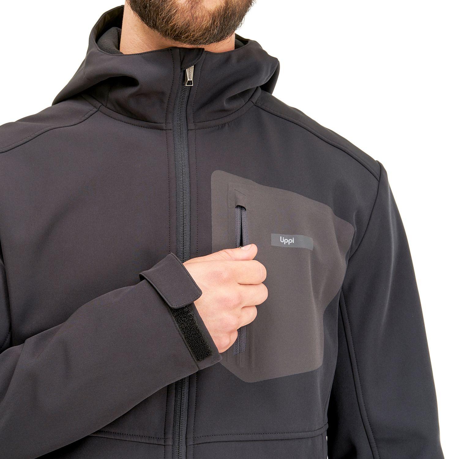 Chaqueta Hombre Seek Softshell Hoody Jacket Grafito Lippi-4