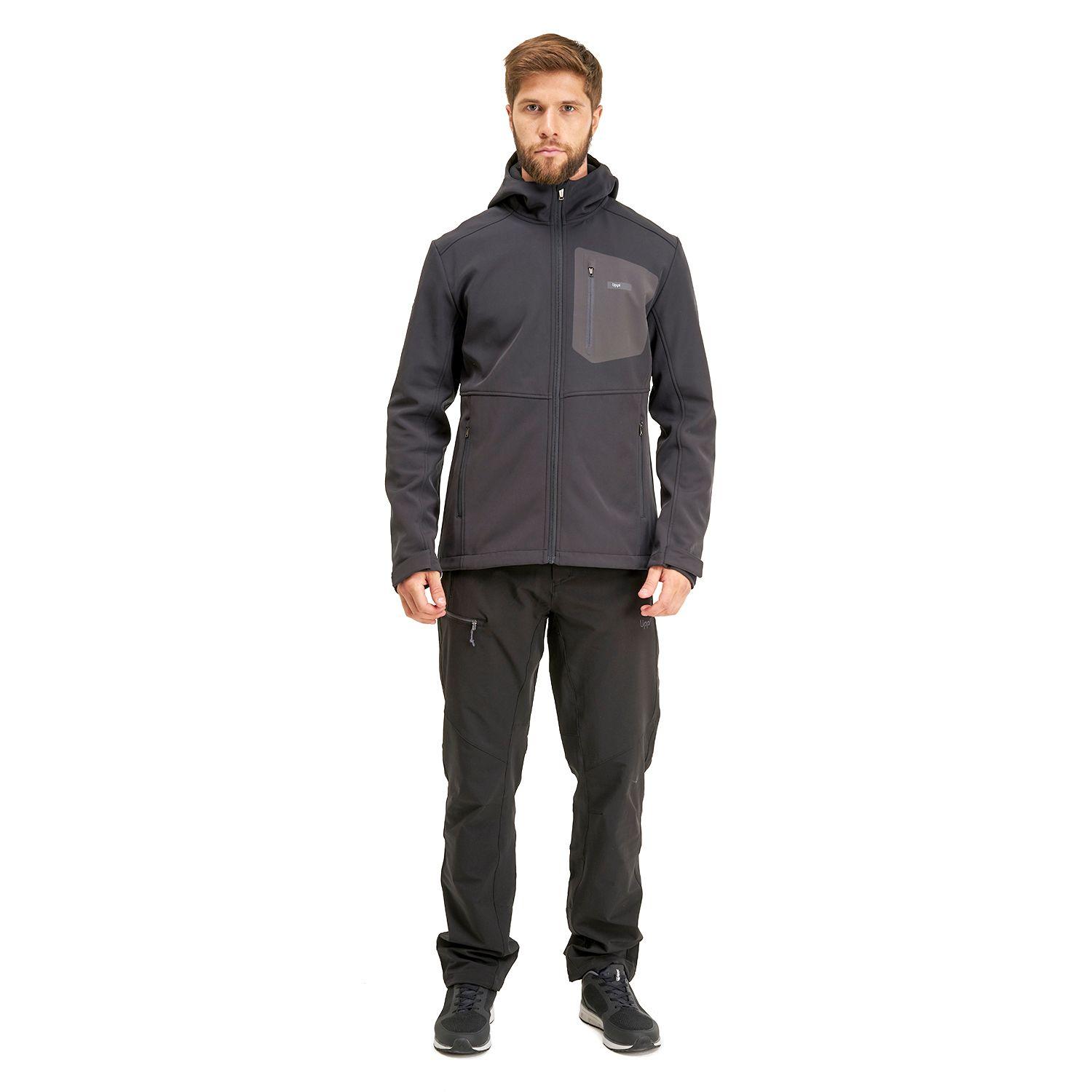 Chaqueta Hombre Seek Softshell Hoody Jacket Grafito Lippi-6