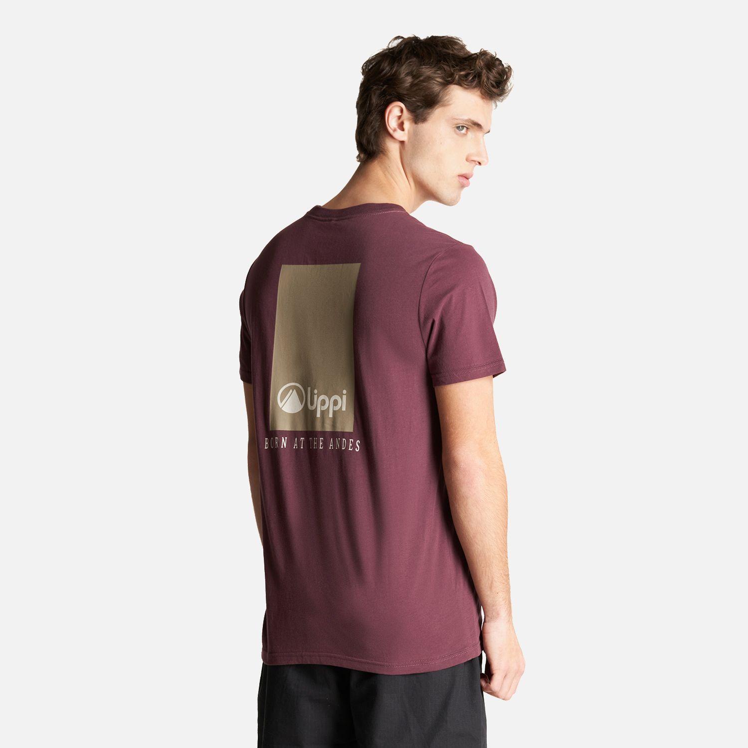 Polera Hombre Logo Lippi Back T-Shirt Burdeo Lippi-4