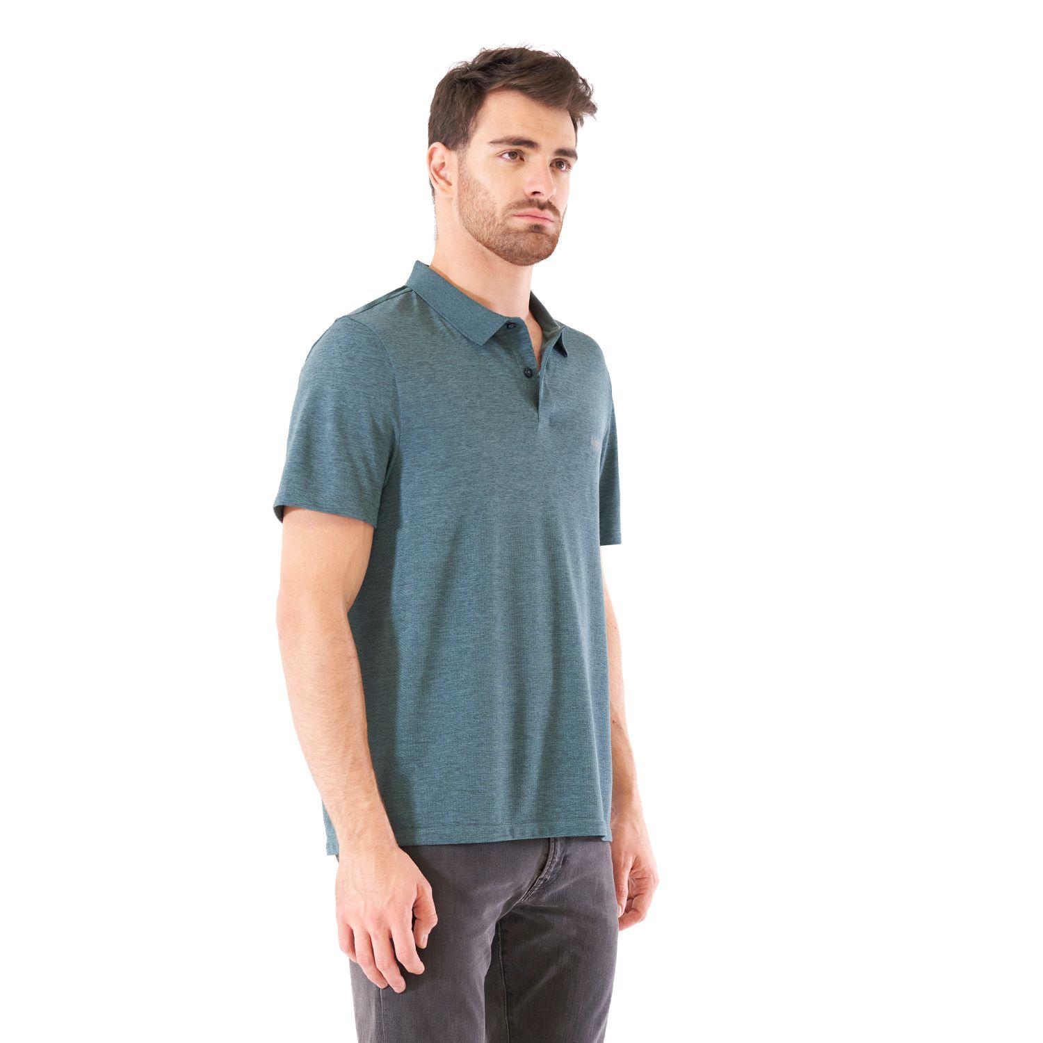 Polera Hombre B-Classic Seamless Polo Turquesa Lippi-2