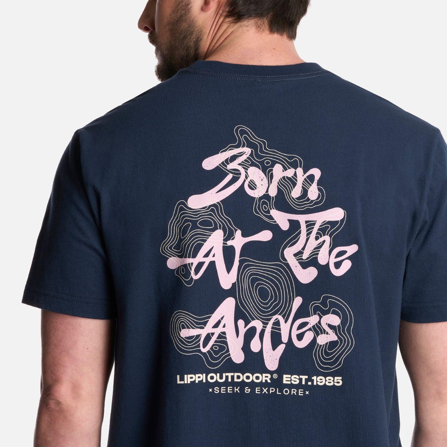 Polera Hombre Explore T-Shirt Azul Marino Lippi-3