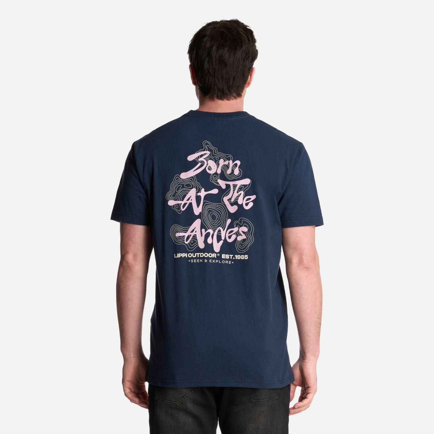 Polera Hombre Explore T-Shirt Azul Marino Lippi-1