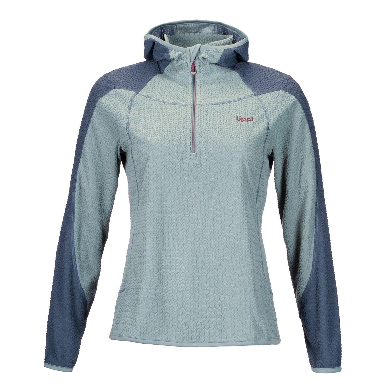 Poleron Mujer Jacaranda Nano-F 14 Zip Hoody Azul Grisaceo Lippi-0