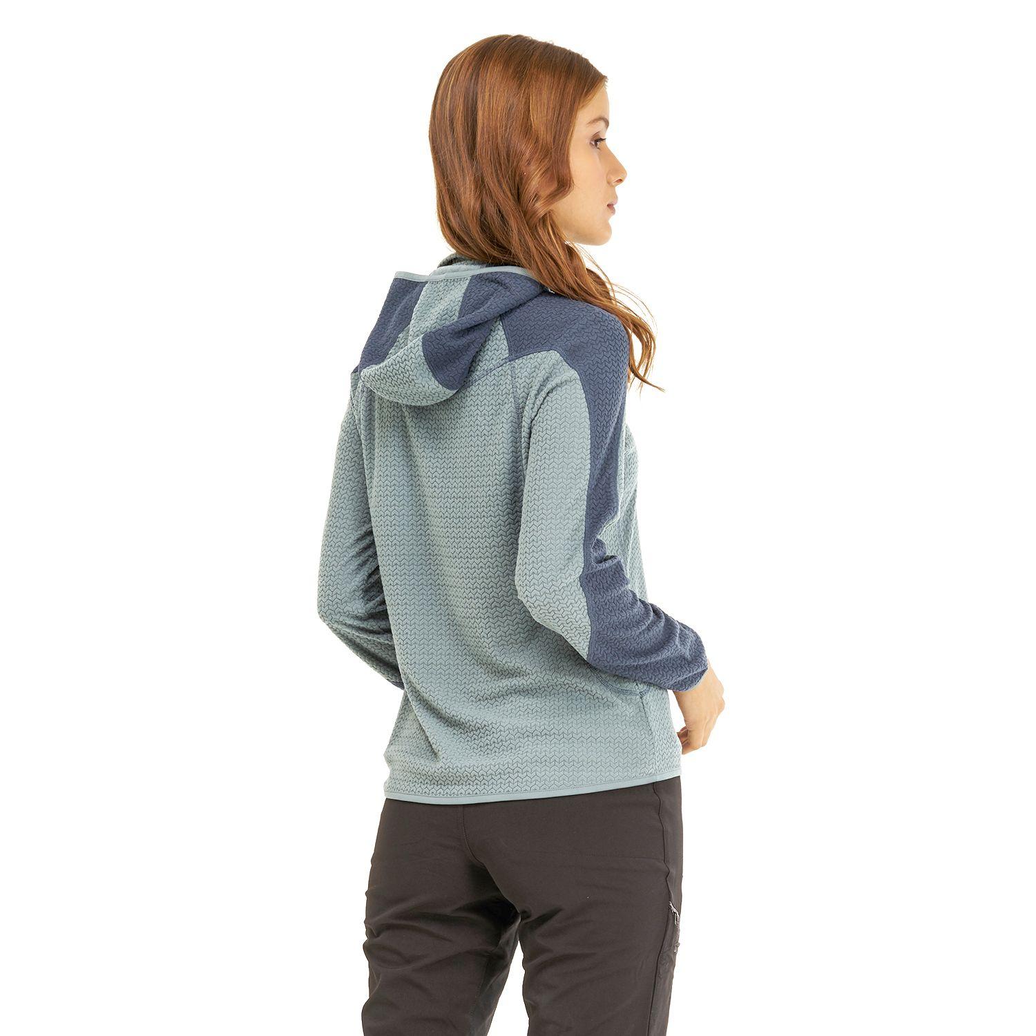 Poleron Mujer Jacaranda Nano-F 14 Zip Hoody Azul Grisaceo Lippi-2
