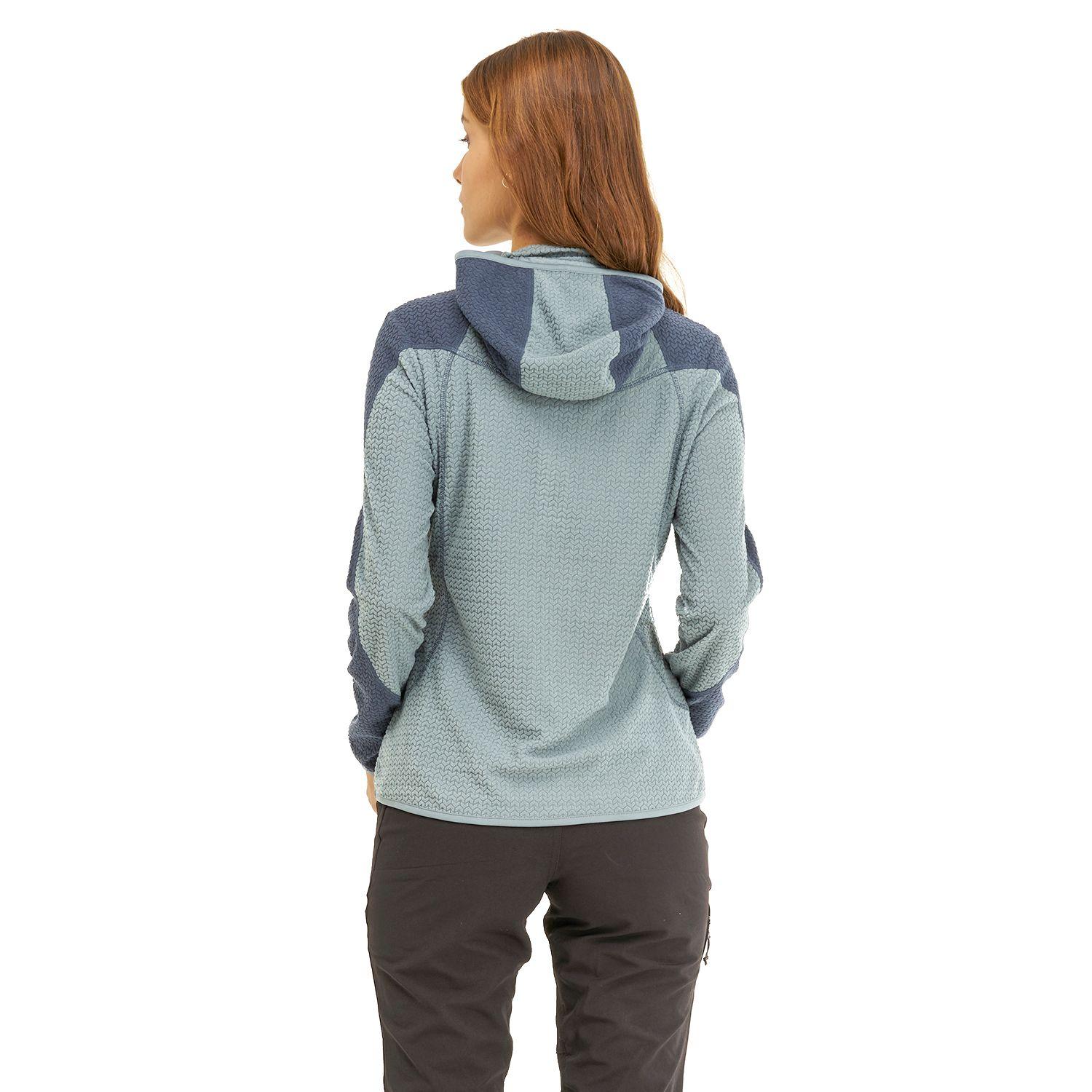 Poleron Mujer Jacaranda Nano-F 14 Zip Hoody Azul Grisaceo Lippi-3