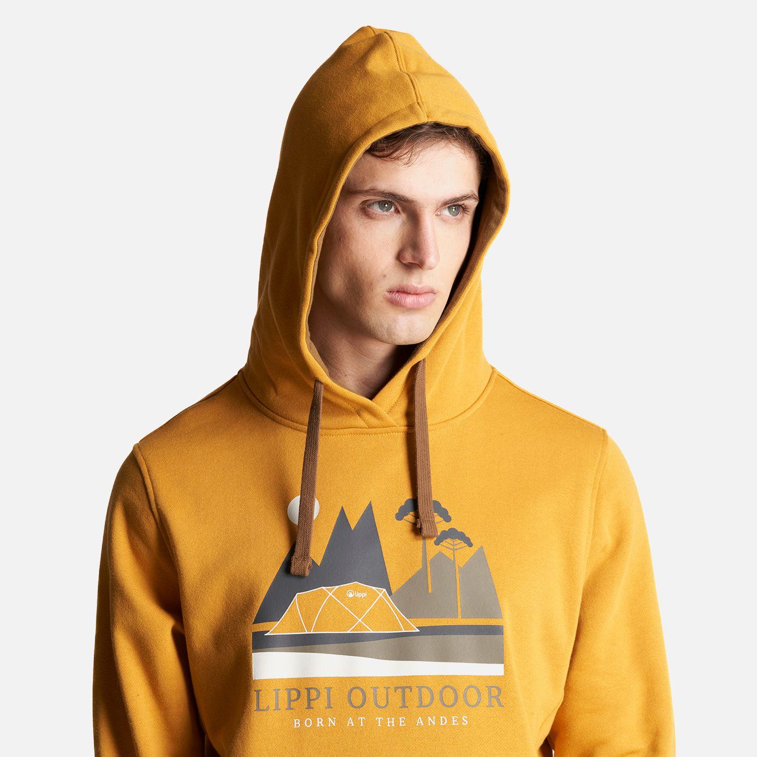 Poleron Hombre Insigne Hoody Sweatshirt Mostaza Lippi V23-5