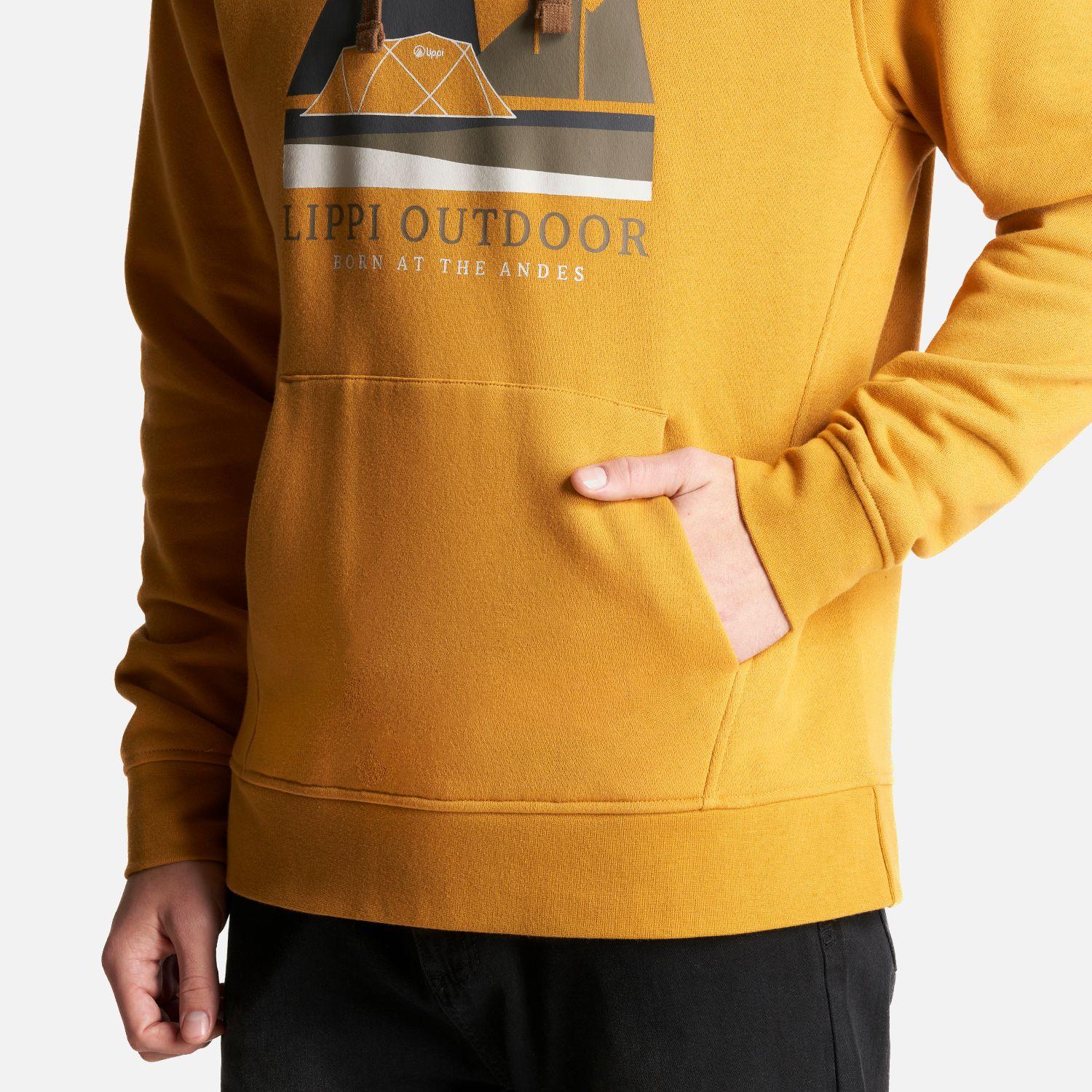 Poleron Hombre Insigne Hoody Sweatshirt Mostaza Lippi V23-6