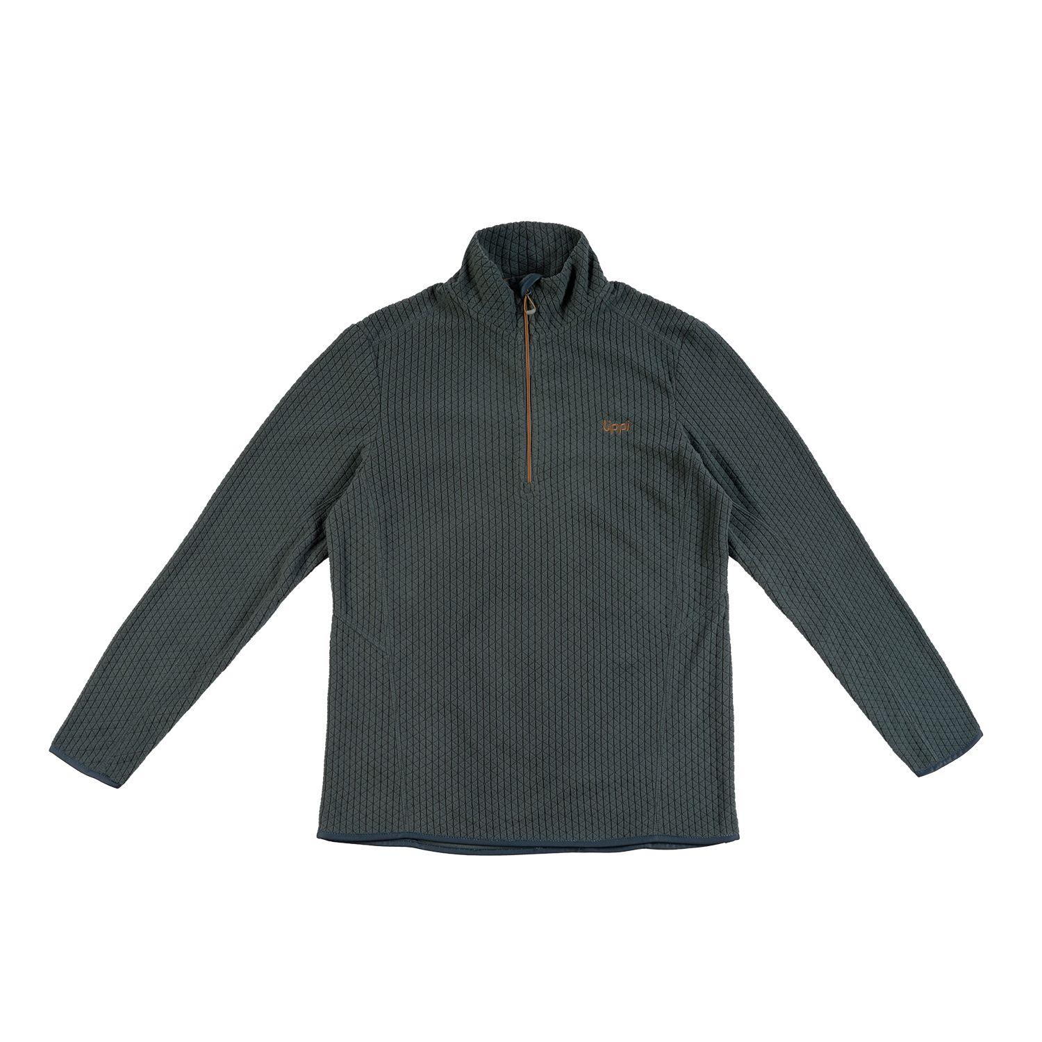 Poleron Teen Boy Mild Nano-F 1/4 Zip Turquesa Oscuro Lippi-0