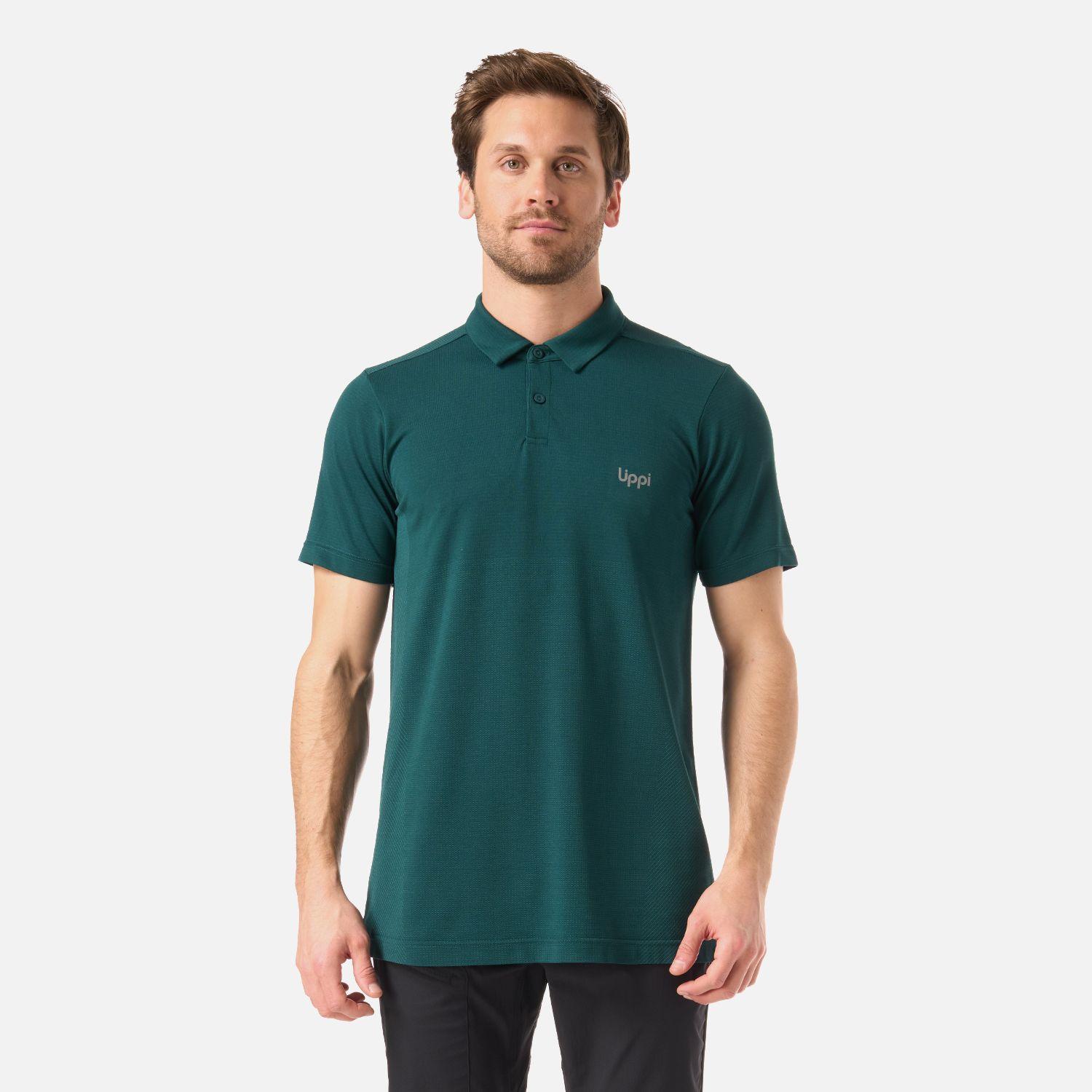 Polera Hombre B-Classic Seamless Polo Turquesa Lippi V26-0