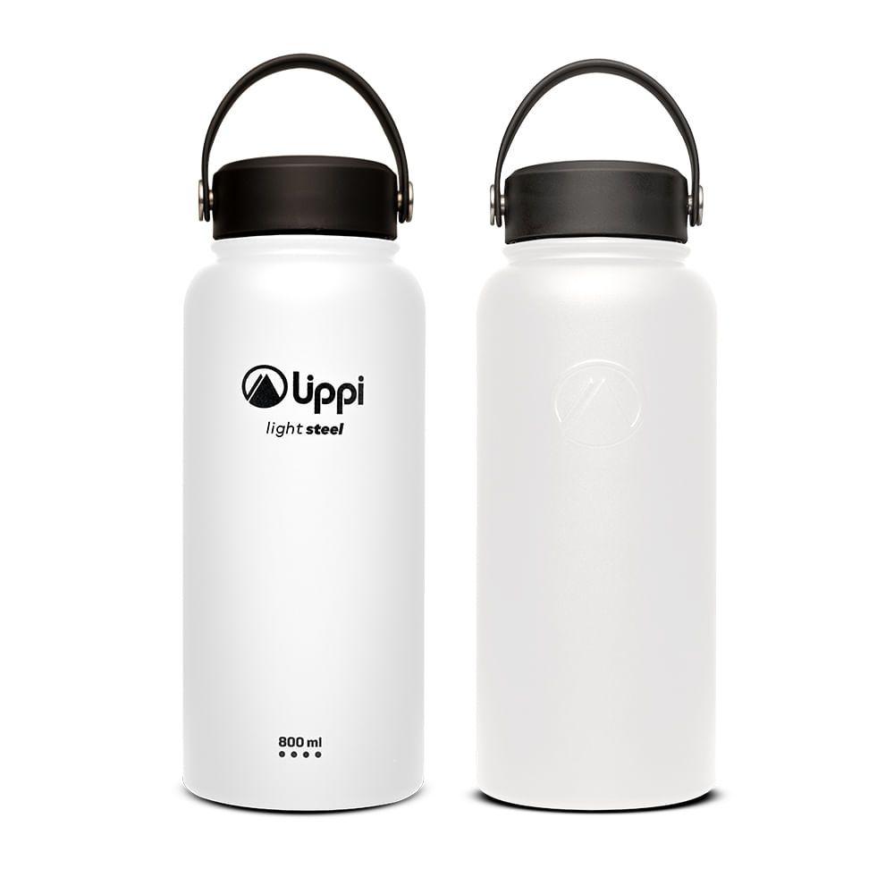 Botella Unisex Light Steel Wide Top Bottle 950 ML Blanco Lippi-0
