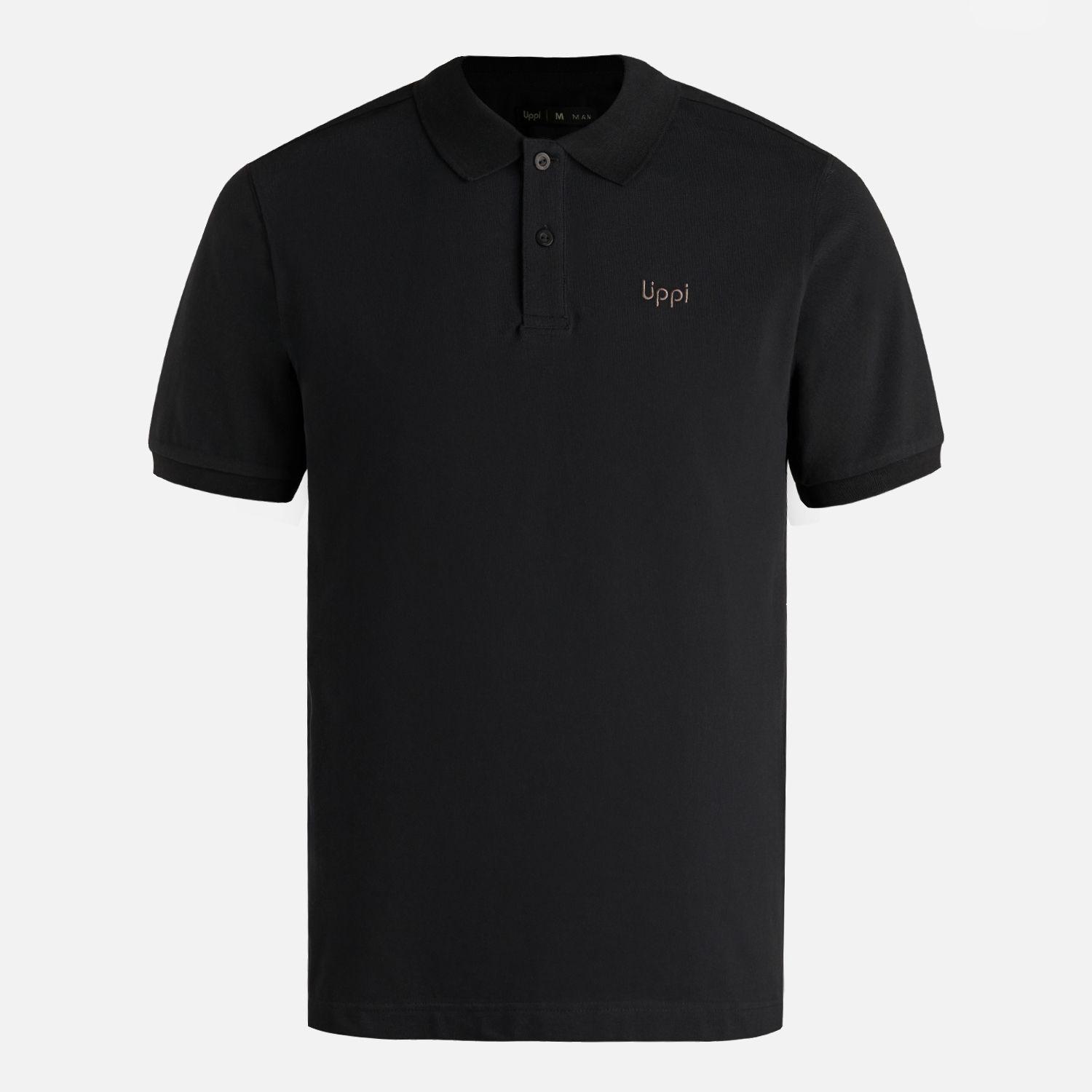 Polera Hombre First Class Elastic Polo Negro Lippi V26-5