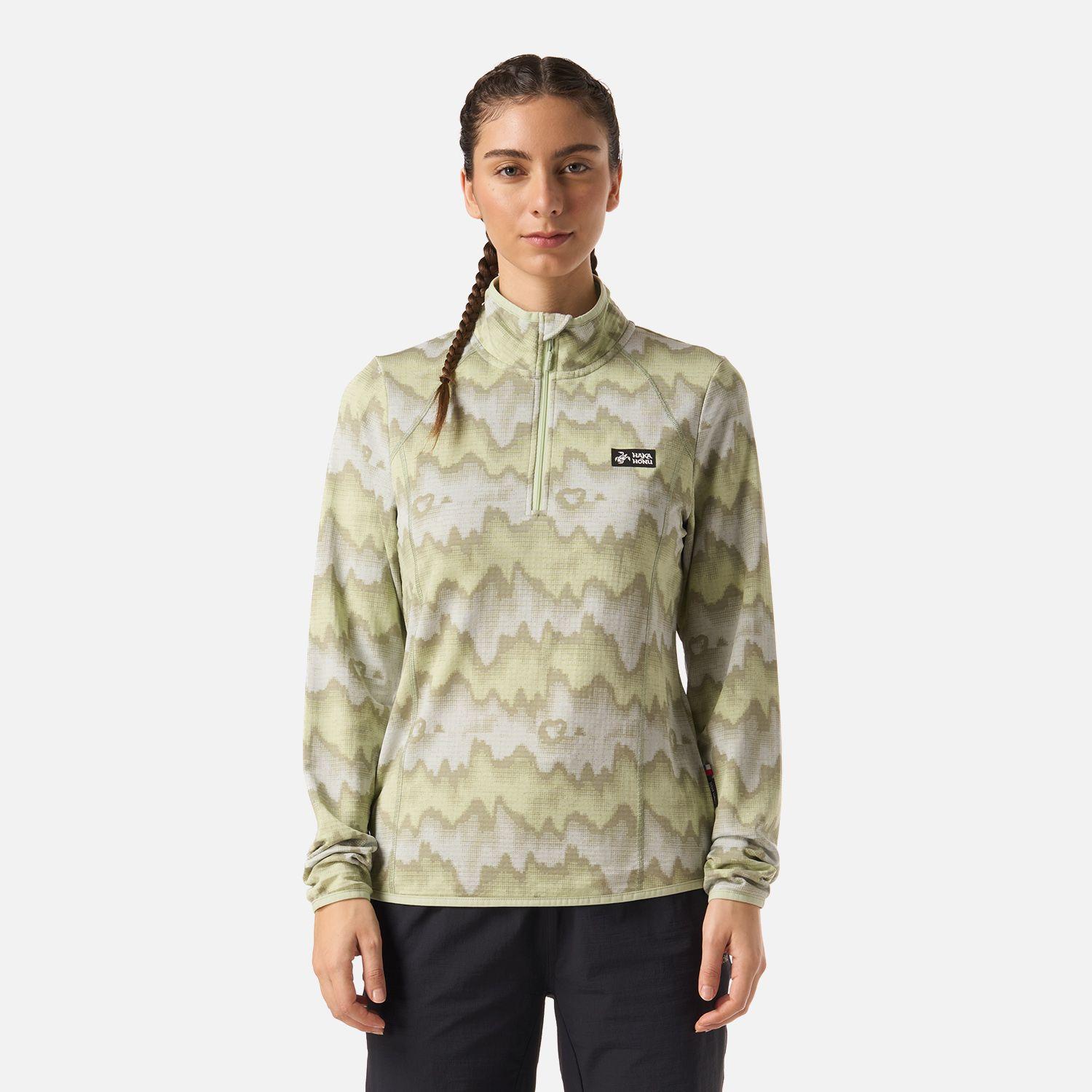Polerón Mujer Taina Print Menta Haka Honu V26-0