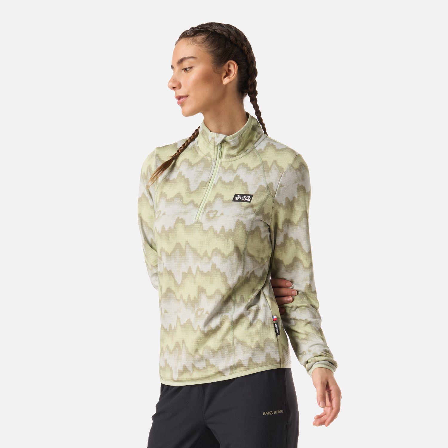 Polerón Mujer Taina Print Menta Haka Honu V26-1