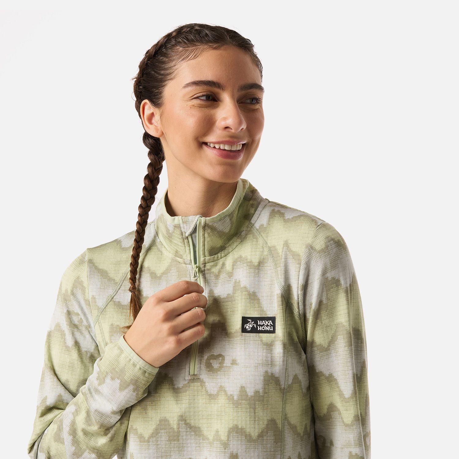 Polerón Mujer Taina Print Menta Haka Honu V26-3