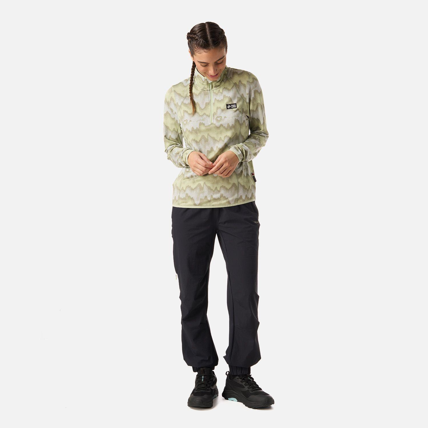 Polerón Mujer Taina Print Menta Haka Honu V26-4