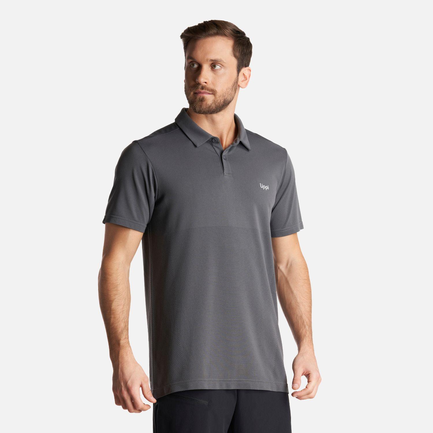 Polera Hombre B-Classic Seamless Polo Grafito Lippi V24-2