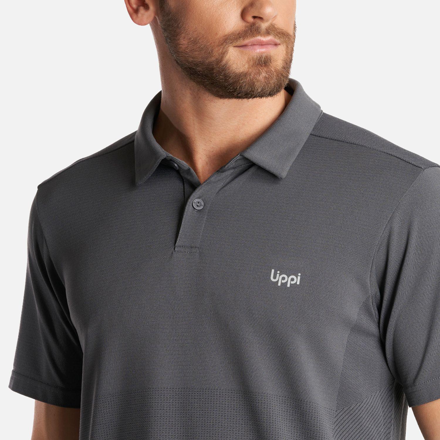 Polera Hombre B-Classic Seamless Polo Grafito Lippi V24-4