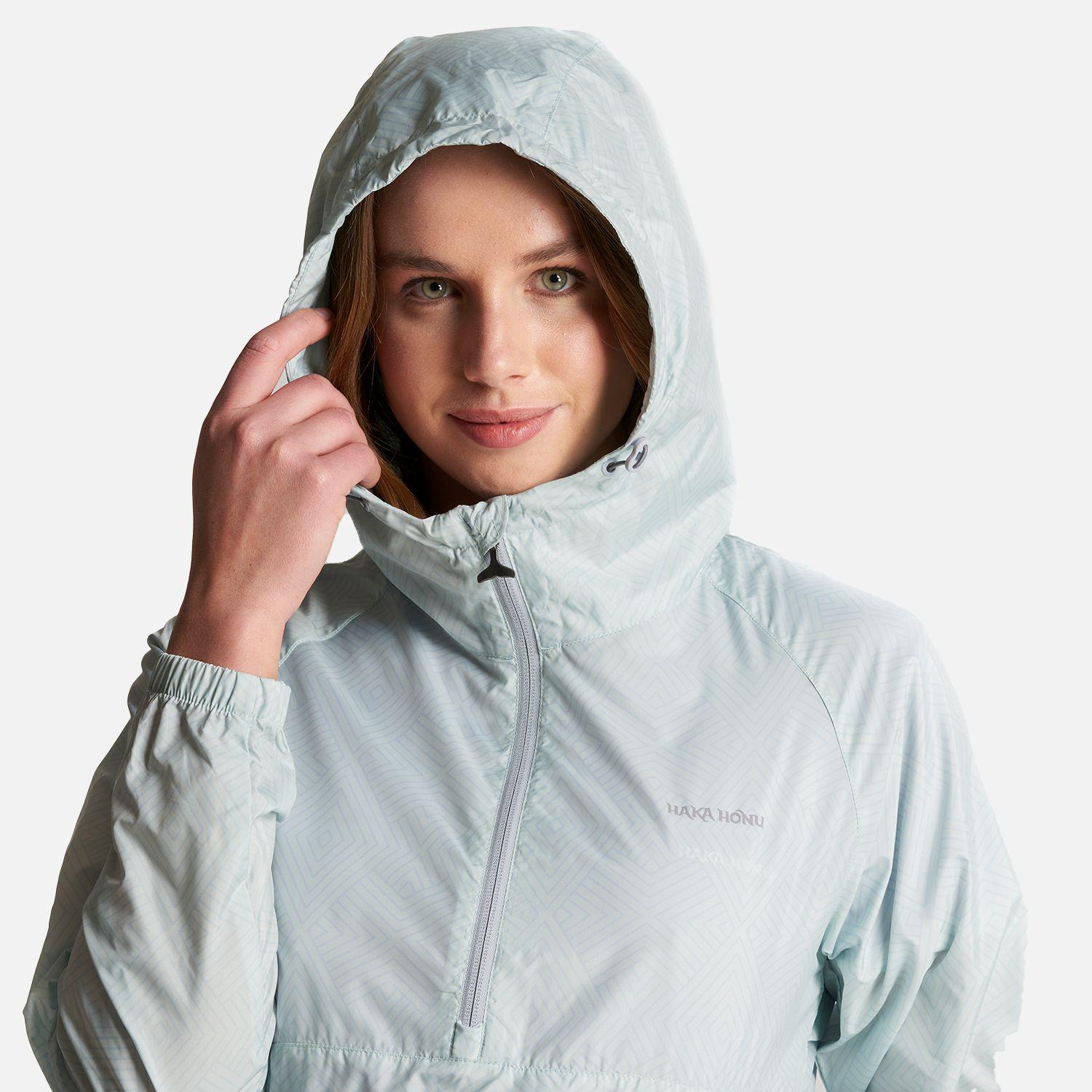 Chaqueta Mujer Aperrao 1/4 Zip Full Print Celeste Haka Honu-4