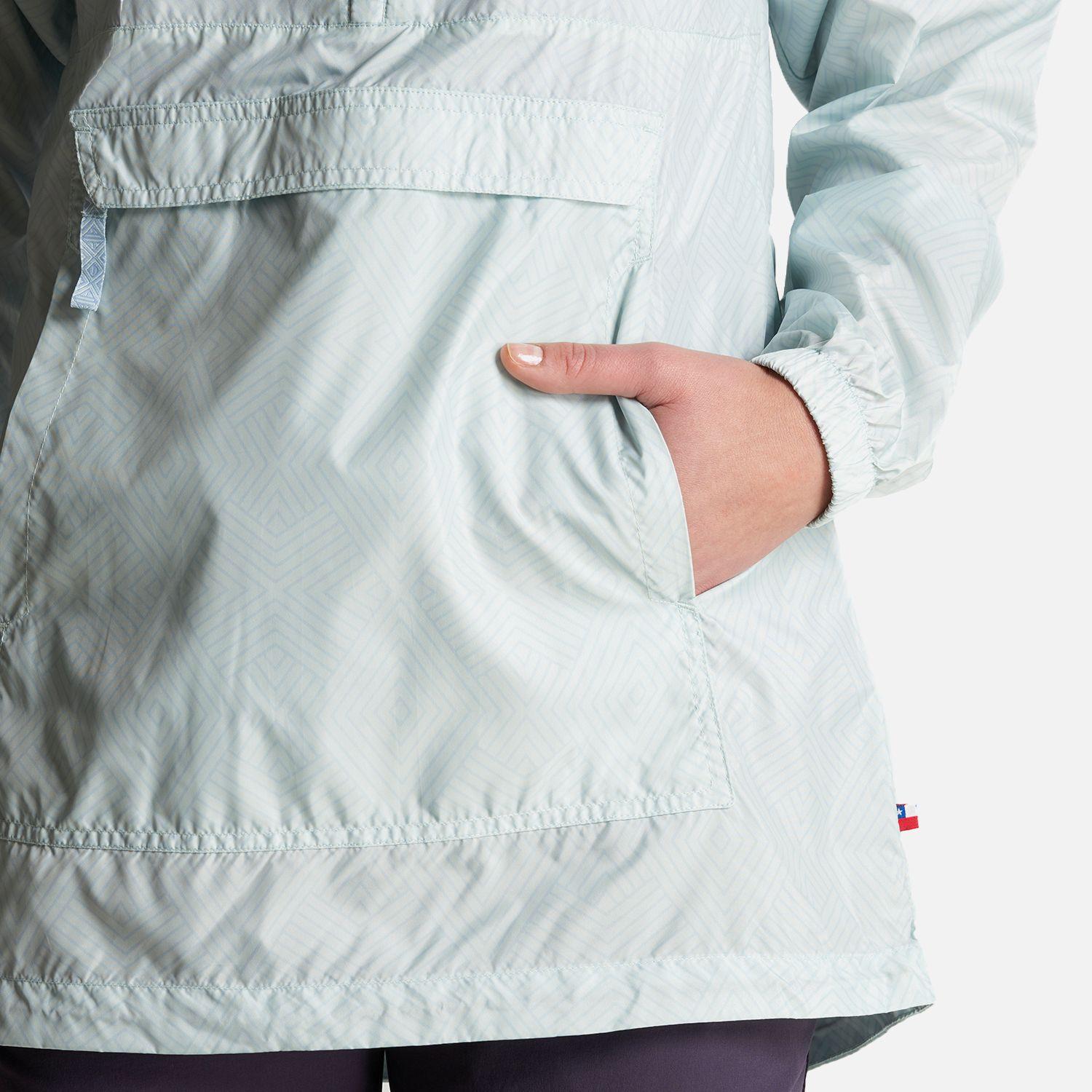Chaqueta Mujer Aperrao 1/4 Zip Full Print Celeste Haka Honu-6