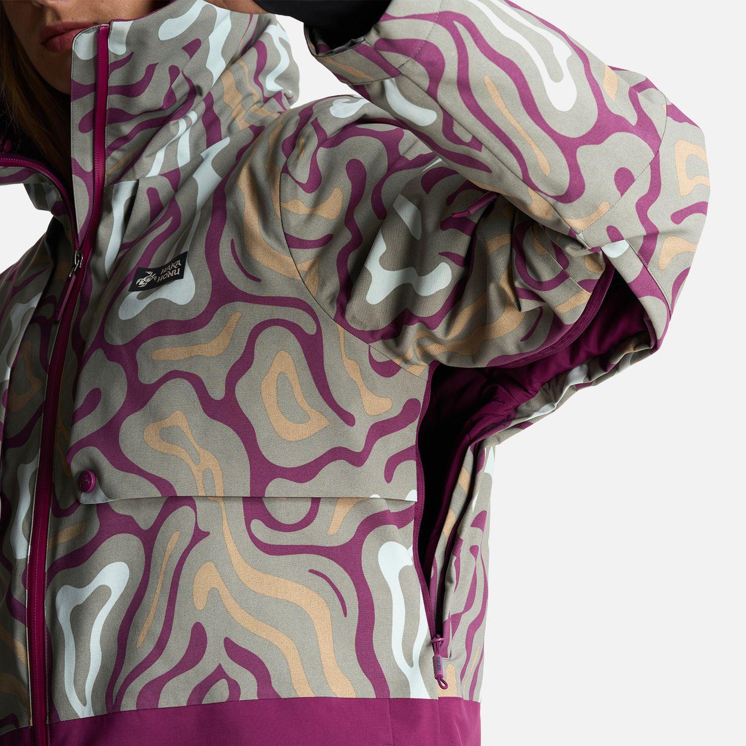 Chaqueta Mujer Yeti Print Verde Claro Haka Honu-6