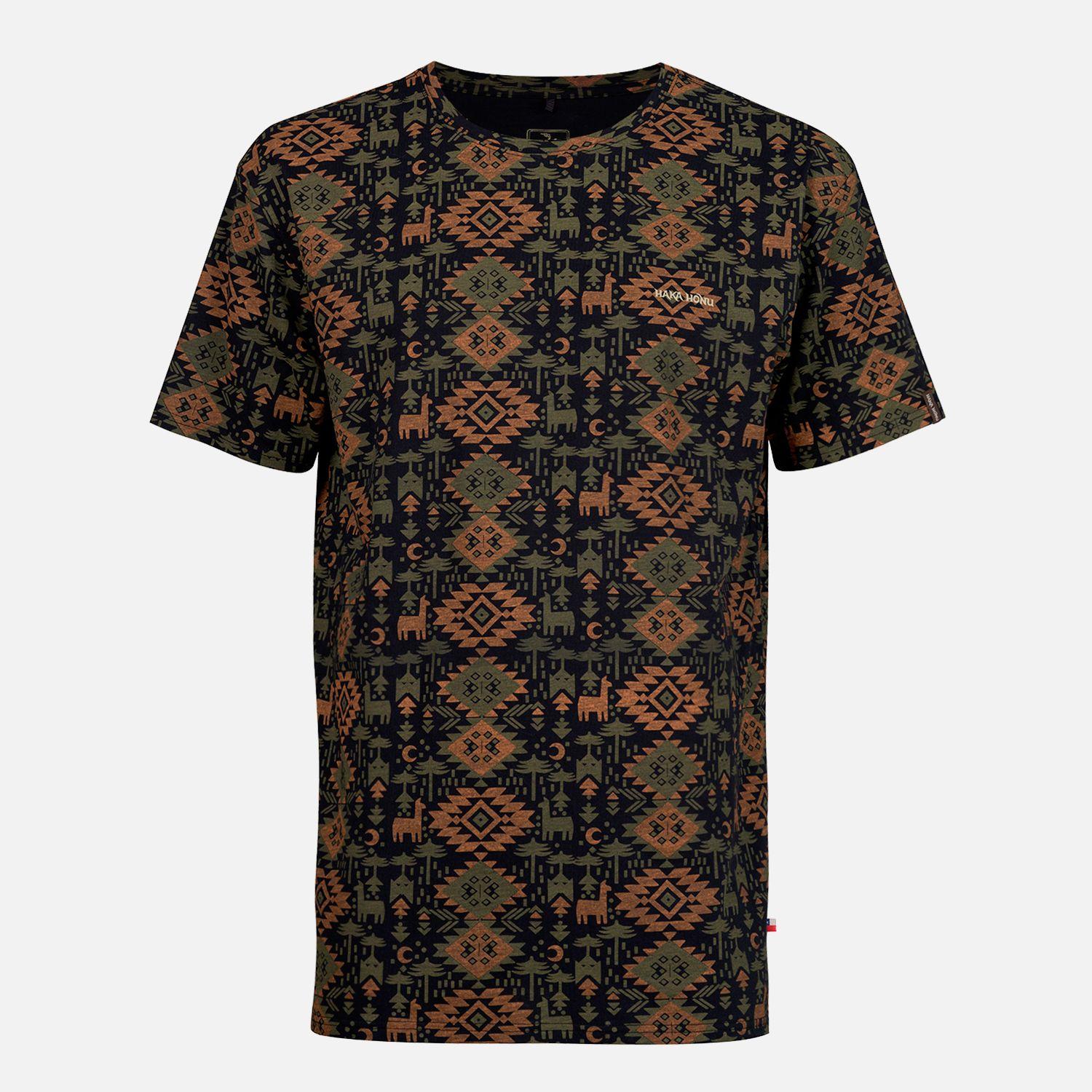 Polera Hombre Llámalo Print Negro Haka Honu-0
