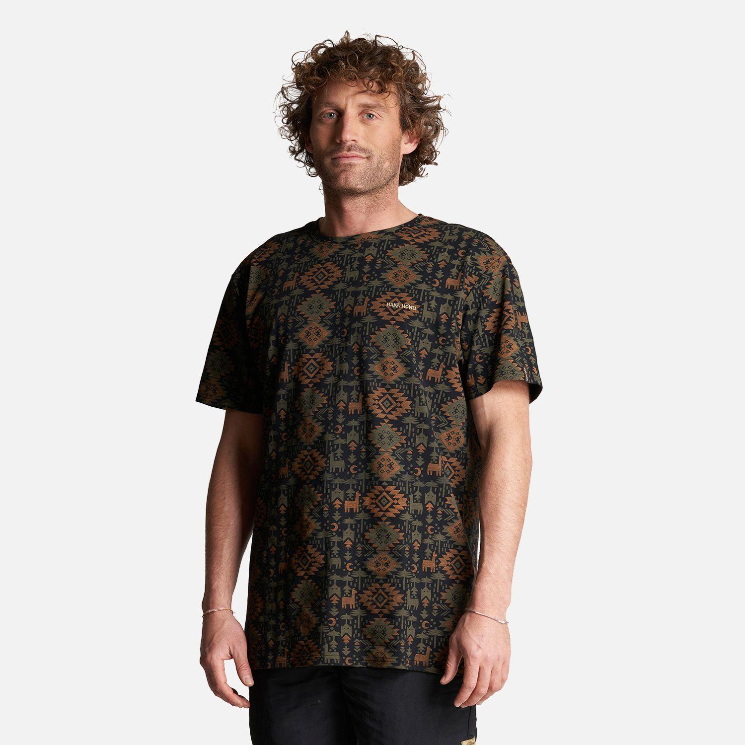 Polera Hombre Llámalo Print Negro Haka Honu-2