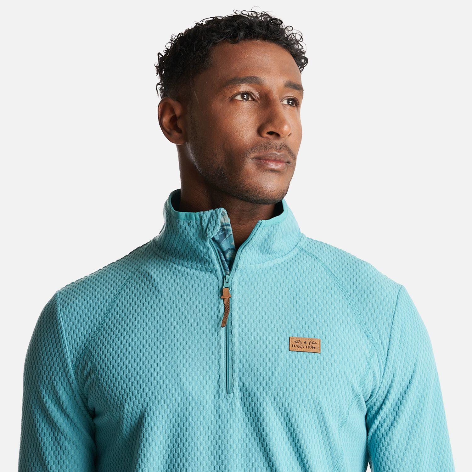 Poleron Hombre Taina Turquesa Oscuro Haka Honu I23-9