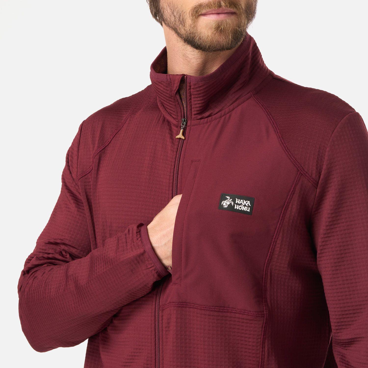 Polerón Hombre Taina Full Zip Burdeo Haka Honu V26-3