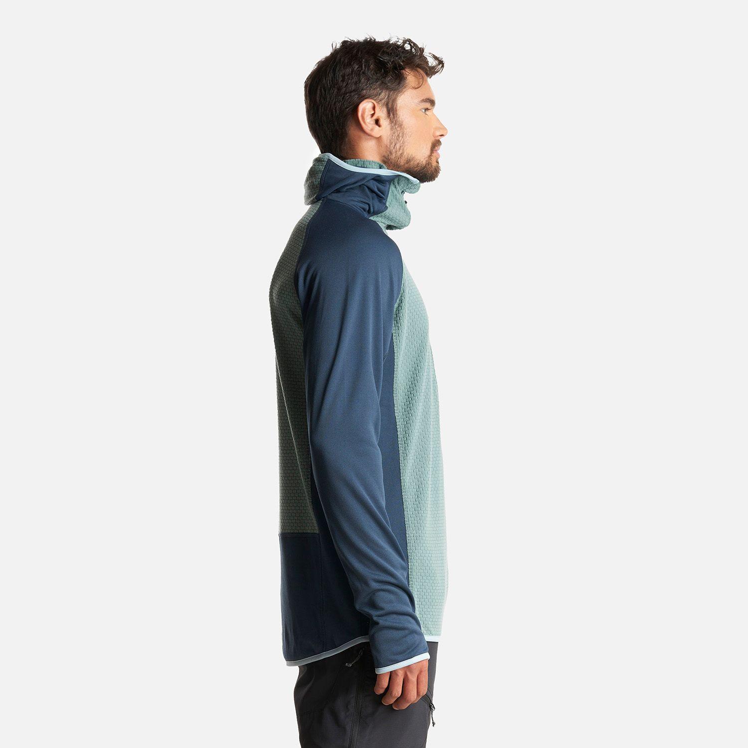 Poleron Hombre Jacaranda Mountain Nano-F 1/4 Zip Hoody Jade Oscuro Lippi-3