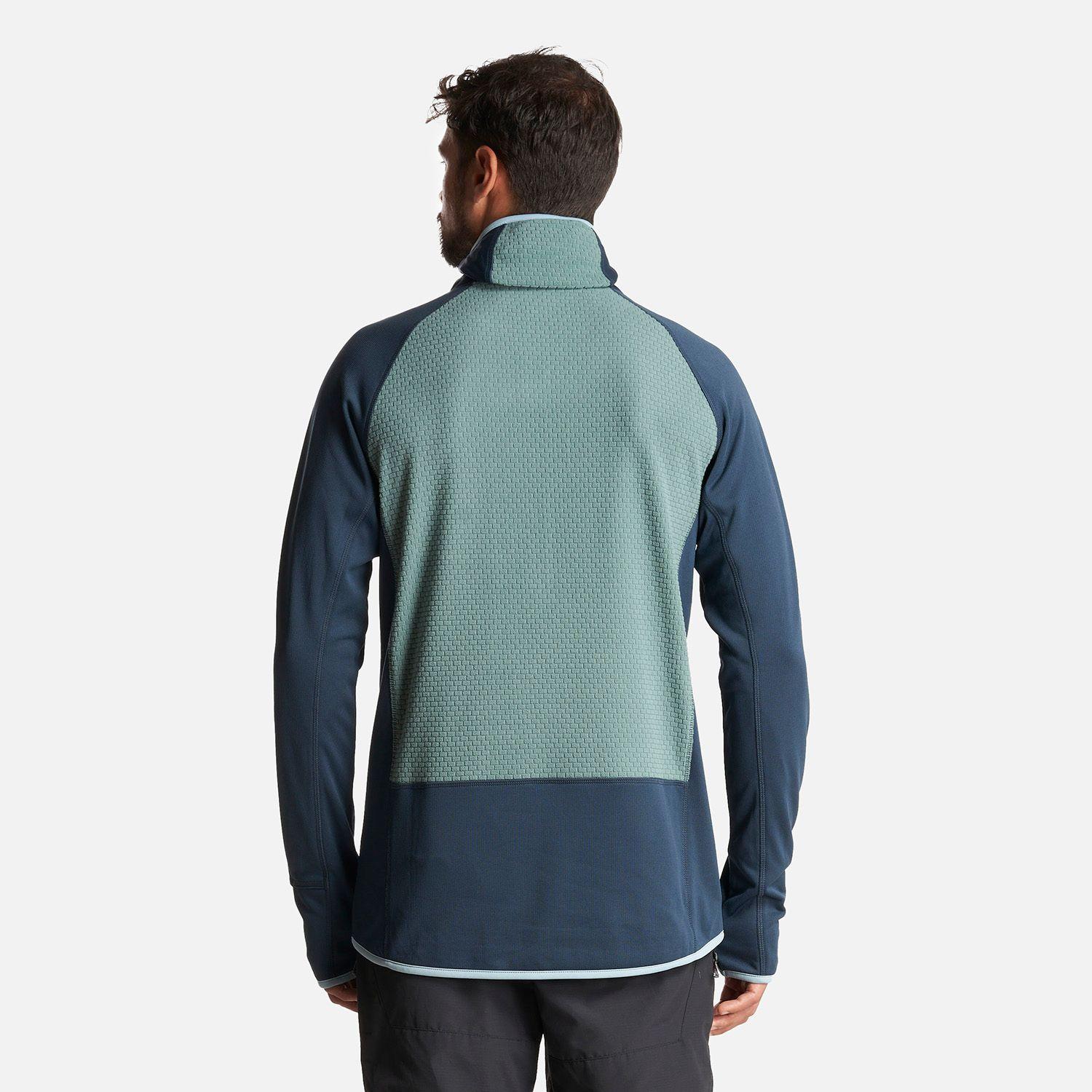 Poleron Hombre Jacaranda Mountain Nano-F 1/4 Zip Hoody Jade Oscuro Lippi-4