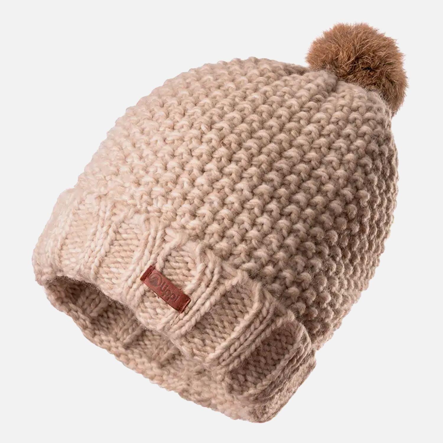 Gorro Unisex Fly Line Pom Blend-Pro Beanie Beige Lippi I23-0