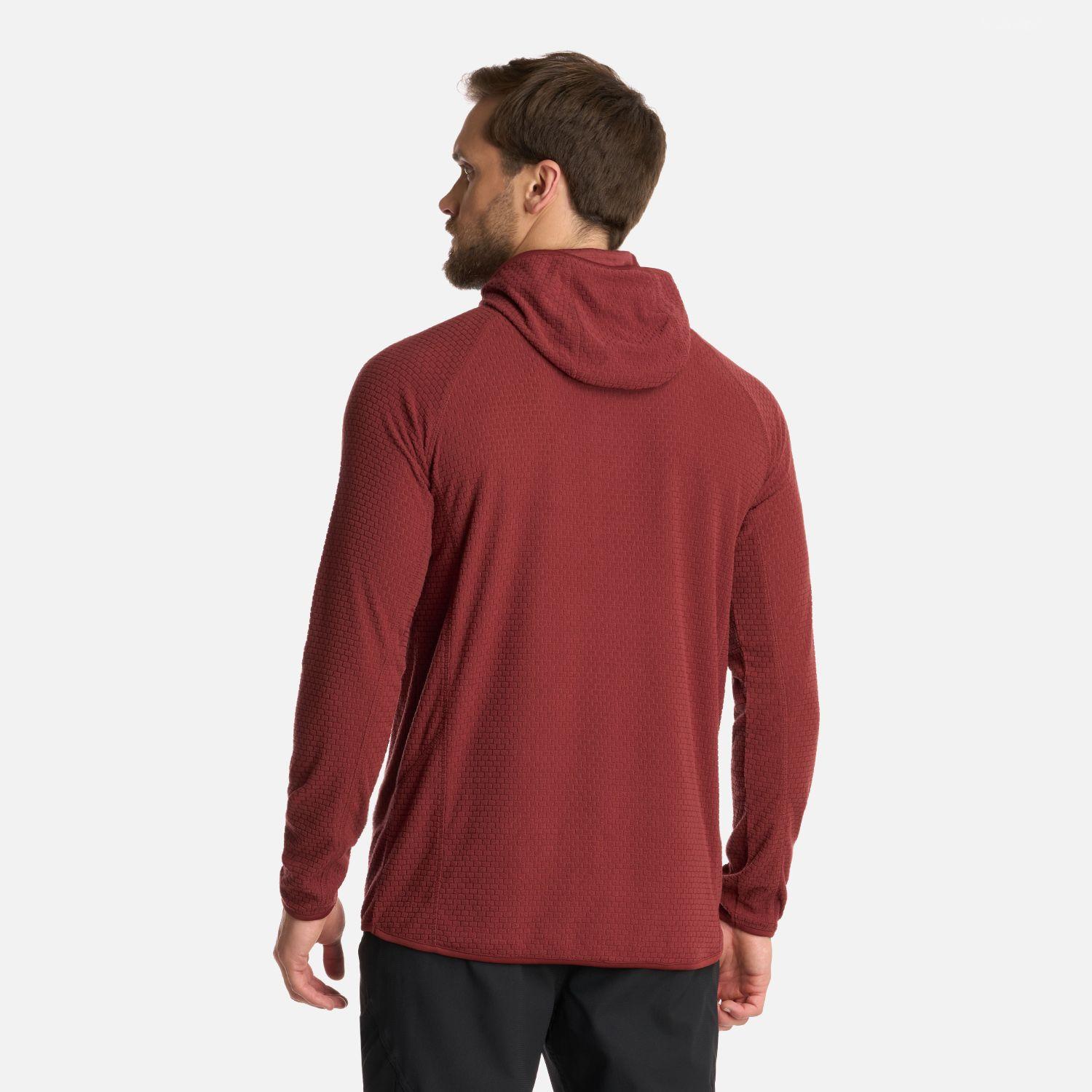 Polerón Hombre Jacaranda NanoF 14 Zip Hoody Burdeo Lippi I25-2