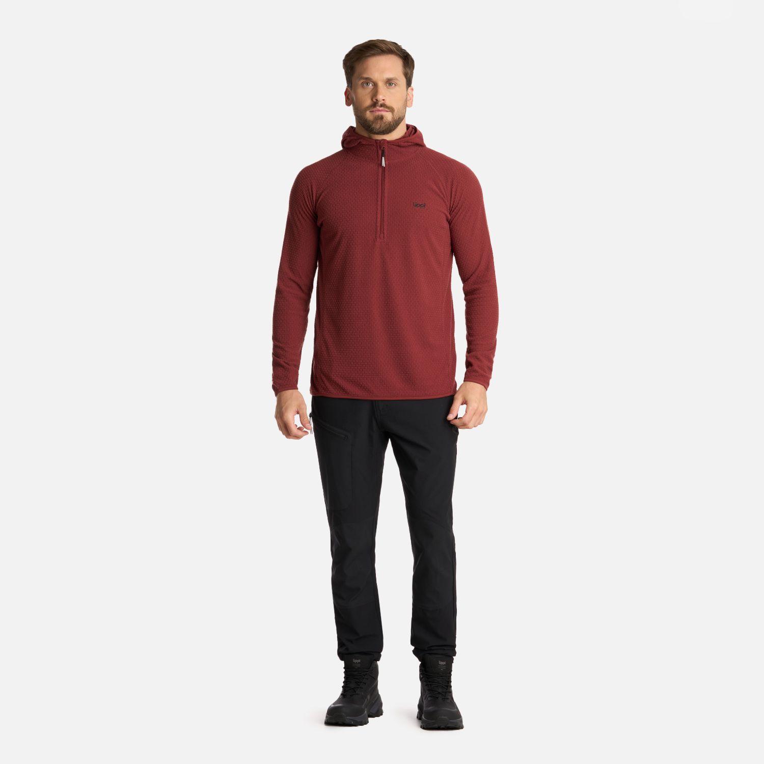 Polerón Hombre Jacaranda NanoF 14 Zip Hoody Burdeo Lippi I25-4