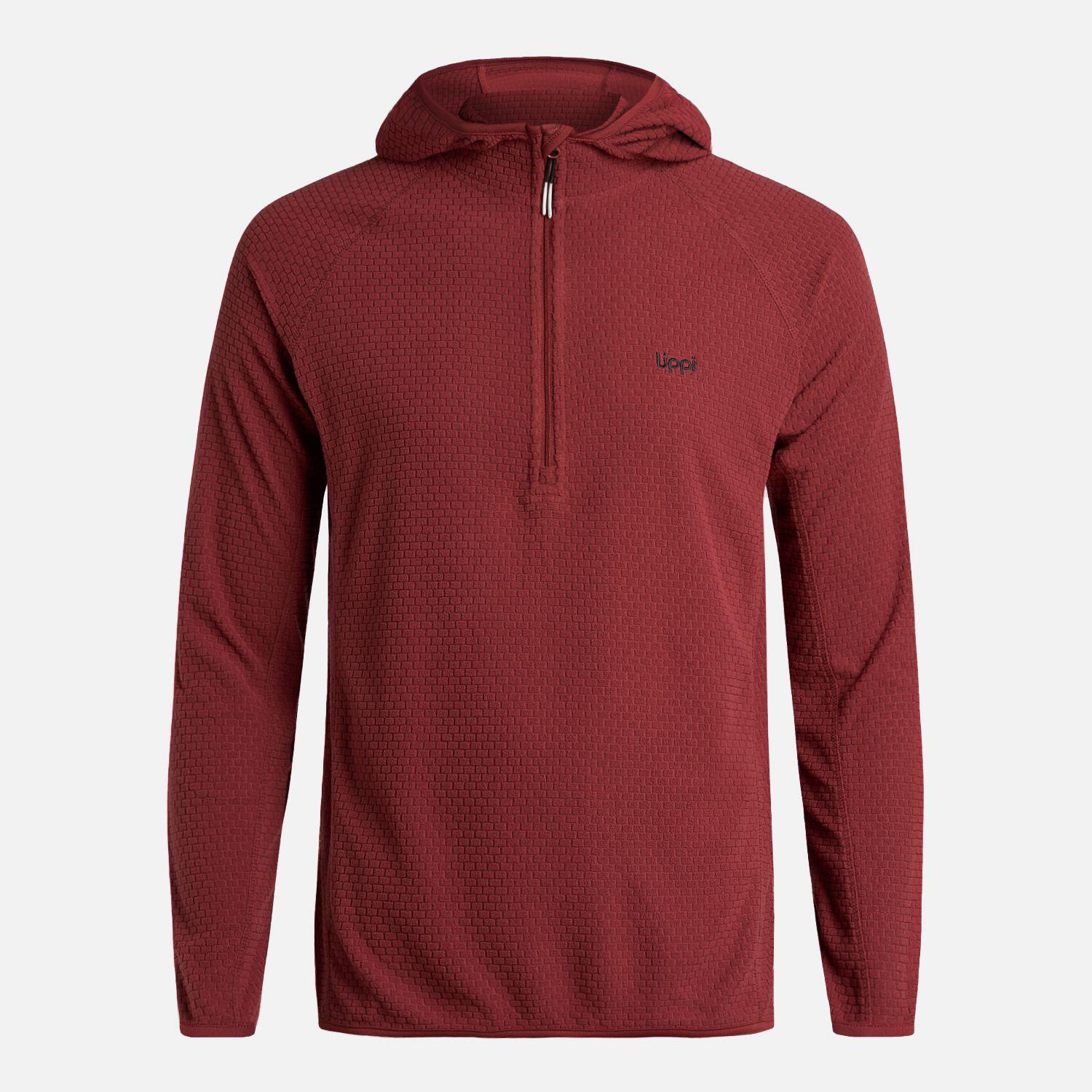 Polerón Hombre Jacaranda NanoF 14 Zip Hoody Burdeo Lippi I25-5