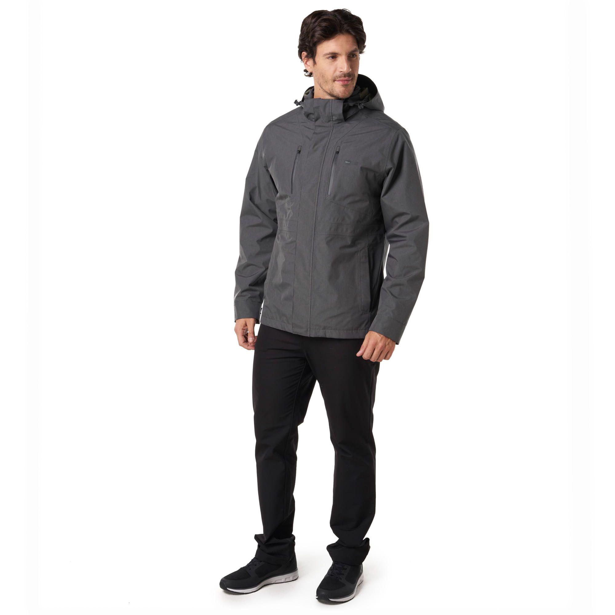 Chaqueta Hombre Intersection Fusion-3 Hoody Jacket Grafito / Verde Oliva Lippi-1