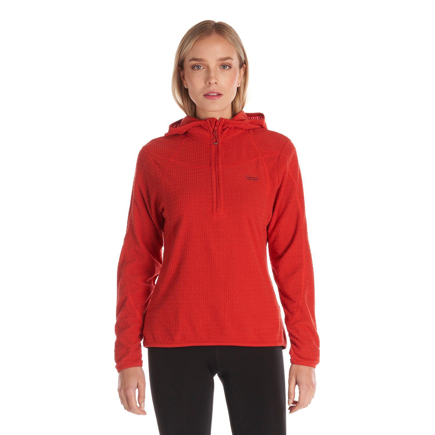 Poleron Mujer Jacaranda Nano-F 14 Zip Hoody Rojo Lippi-1