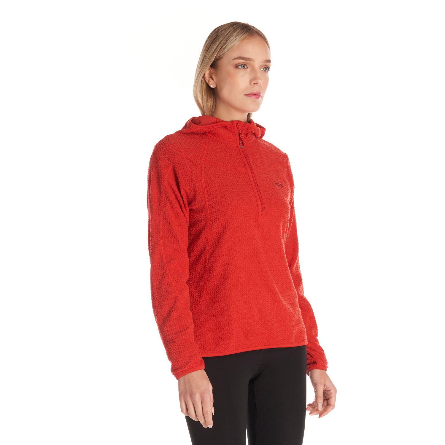 Poleron Mujer Jacaranda Nano-F 14 Zip Hoody Rojo Lippi-2