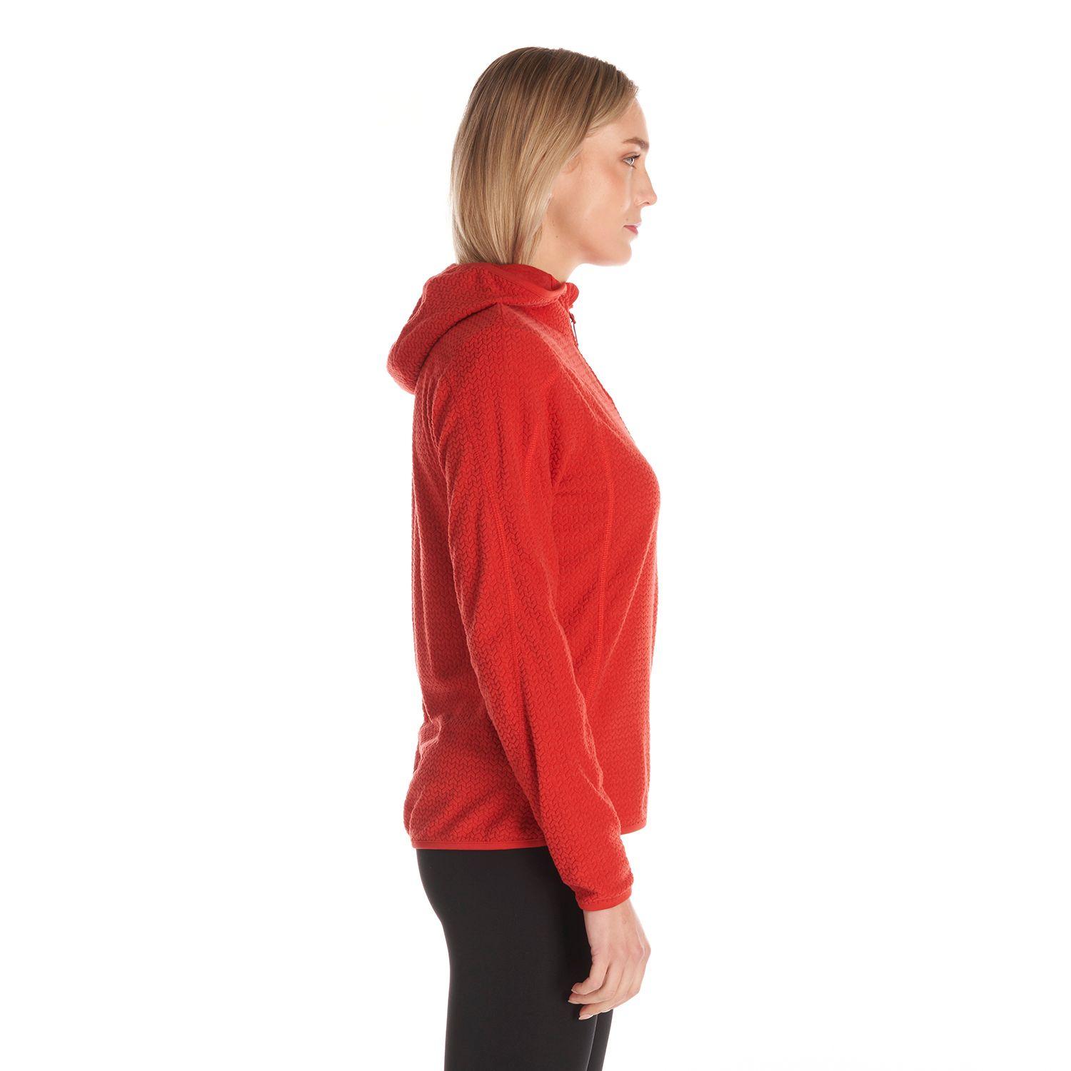 Poleron Mujer Jacaranda Nano-F 14 Zip Hoody Rojo Lippi-3
